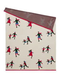 Weihnachtsdecke Joyful Cream