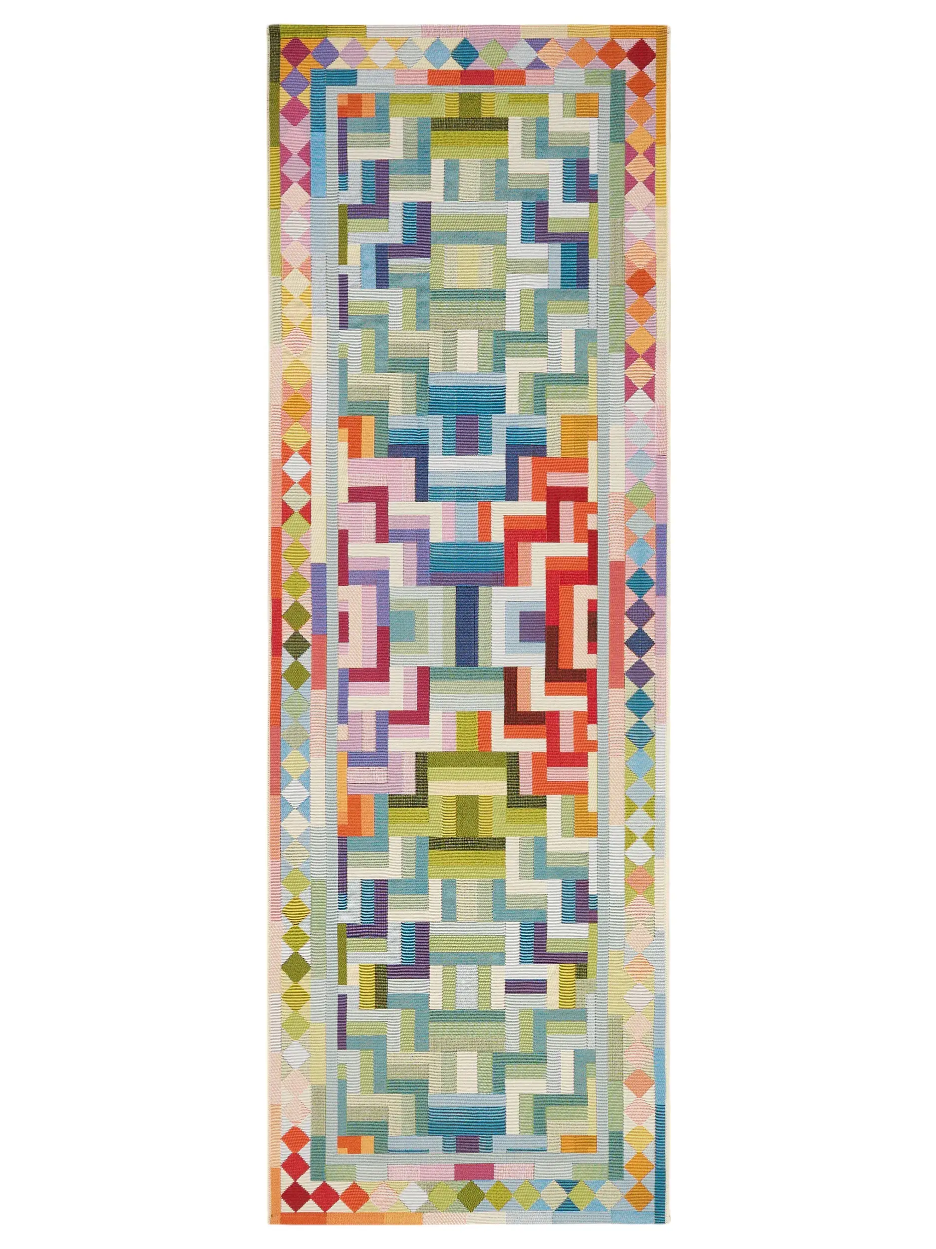 Teppich aus 76% Polypropylen, 23% Polyester, 1% Latex in Multicolor mit 76% Polypropylen, 23% Polyester, 1% Latex hohem Flor von benuta Pop
