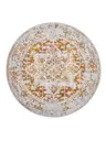 Waschbarer Teppich Miray Grau/Orange