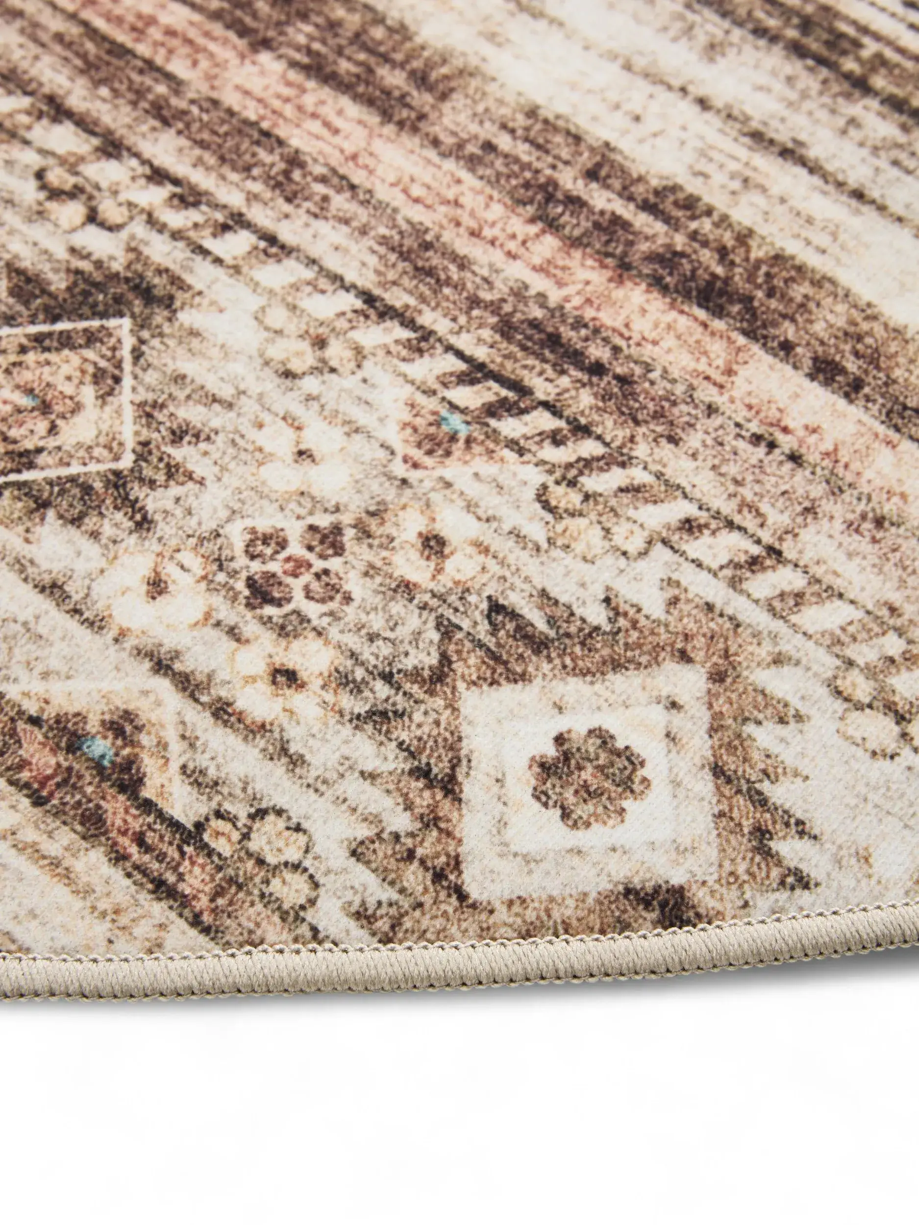 Rug made of 100% Polyester in Brown with a 100% Polyester high pile by benuta Basic