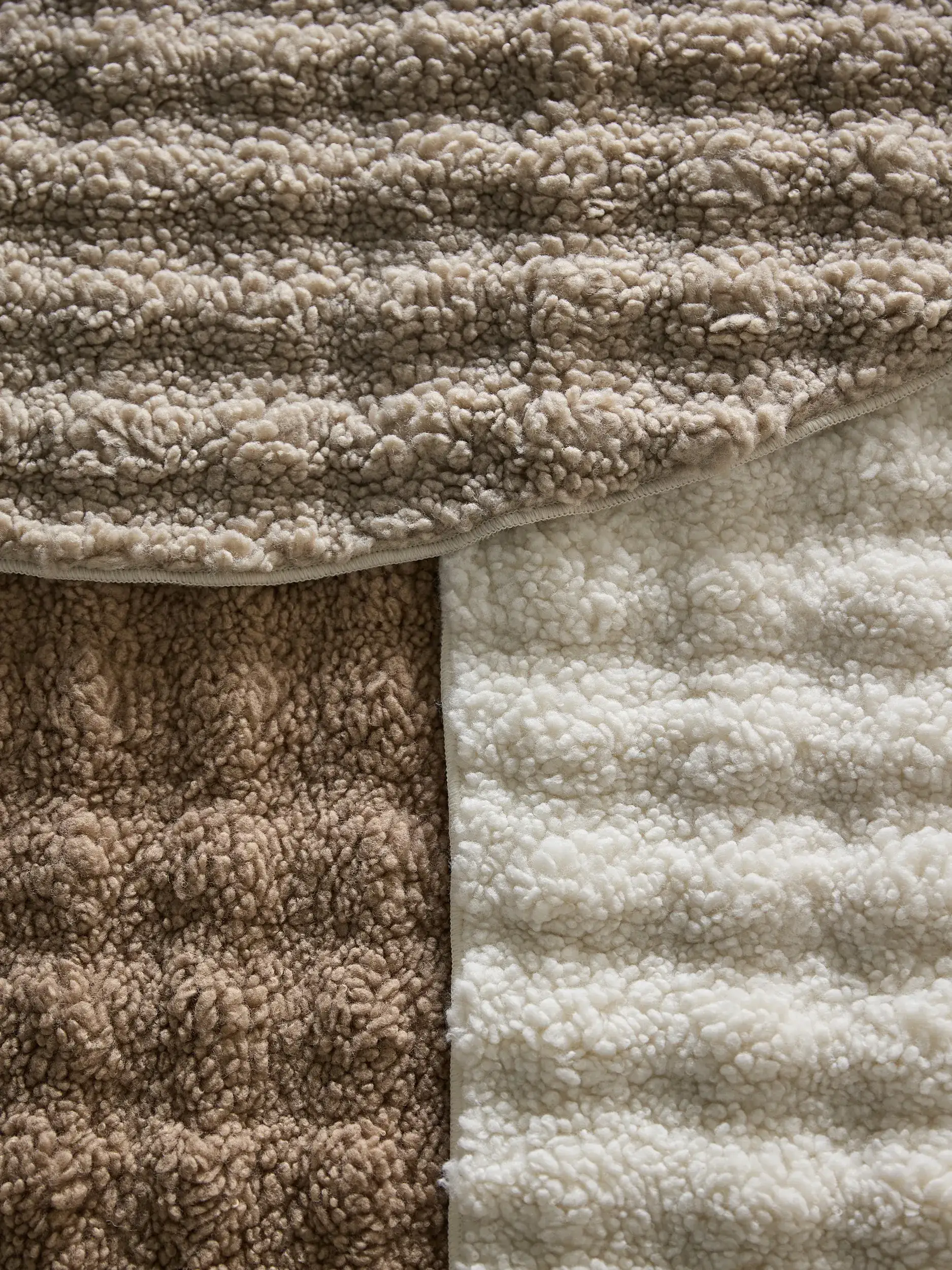 Tapis en 100% Polyester en Blanc avec une pile de 100% Polyester de hauteur de benuta POP