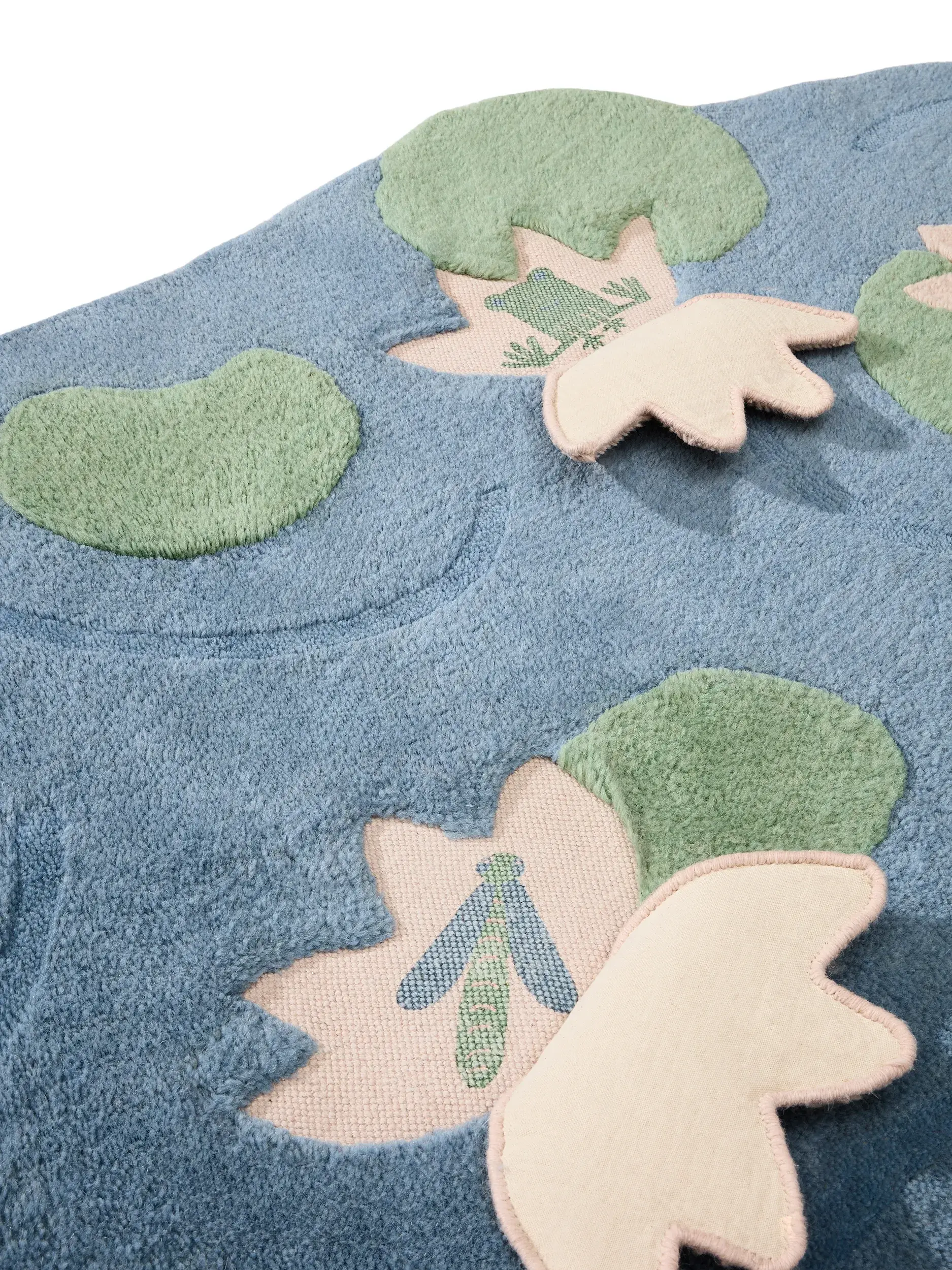 Teppich aus 100% Wolle in Multicolor mit 100% Wolle hohem Flor von Lytte