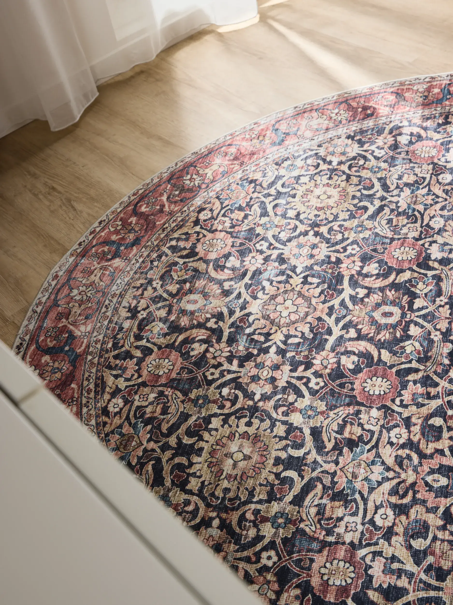Rug made of 100% Polyester in Multicolour with a 100% Polyester high pile by benuta Basic