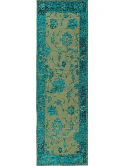 Alfombra de pasillo Frencie Turquesa
