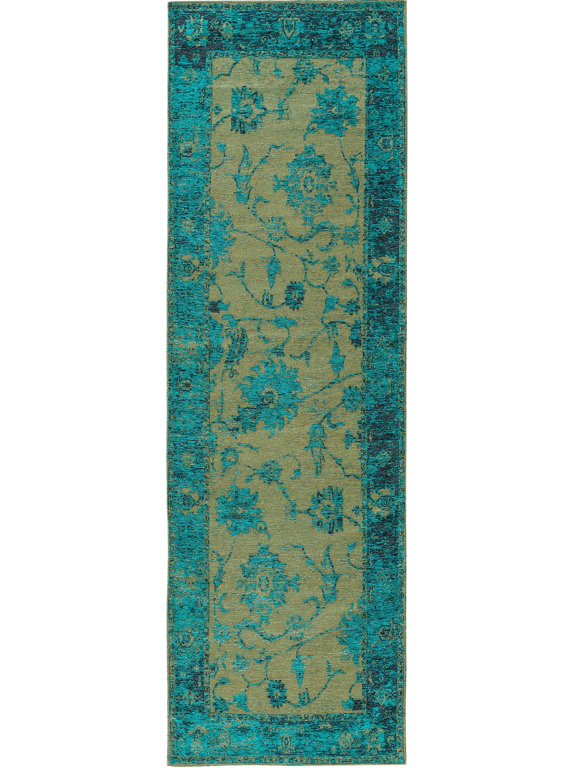 Alfombra de pasillo Frencie Turquesa de 