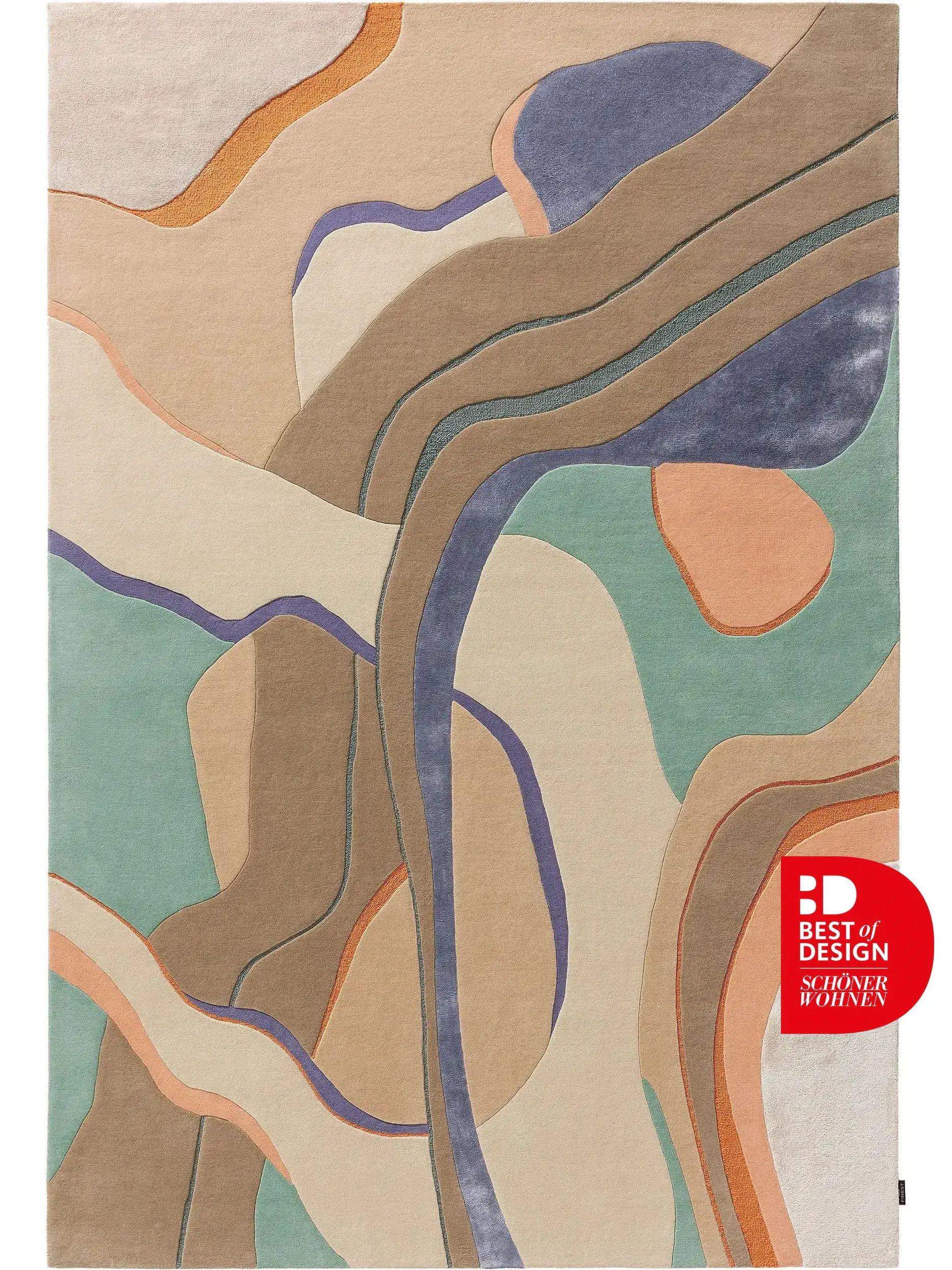 Teppich Gus Multicolor von 