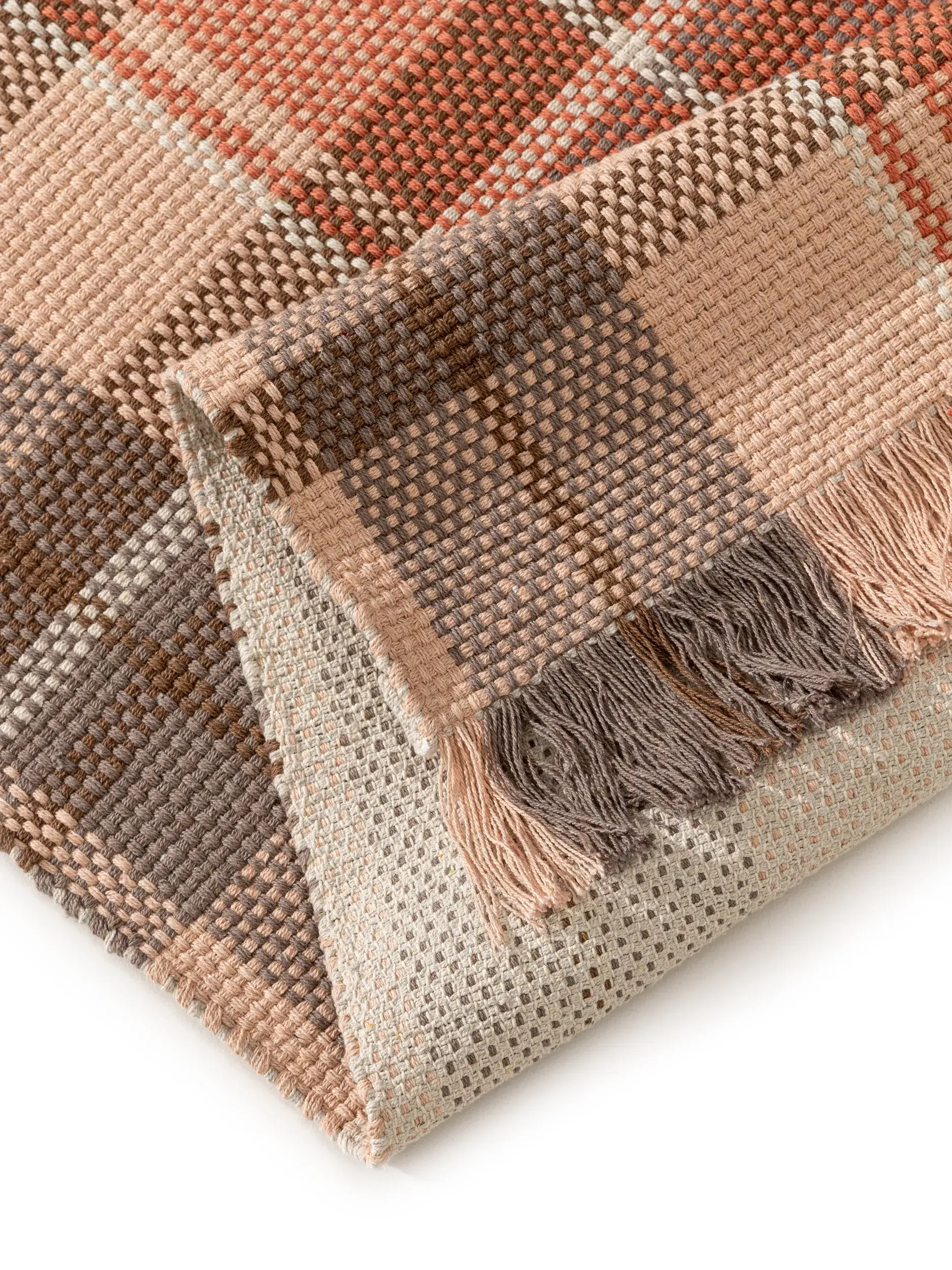 Teppich aus 100% Baumwolle in Rosa mit 100% Baumwolle hohem Flor von benuta Pop