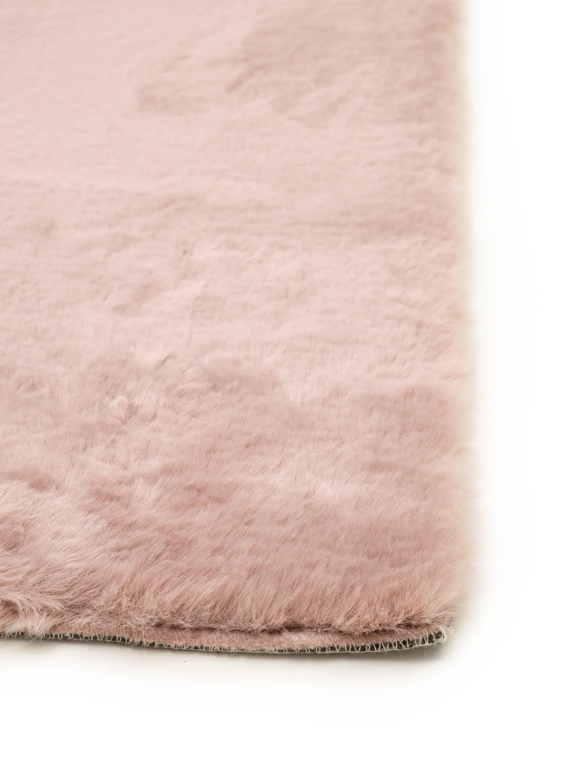 Kunstfell Dave Rosa im Design Uni aus 100% Polyester von benuta Nest