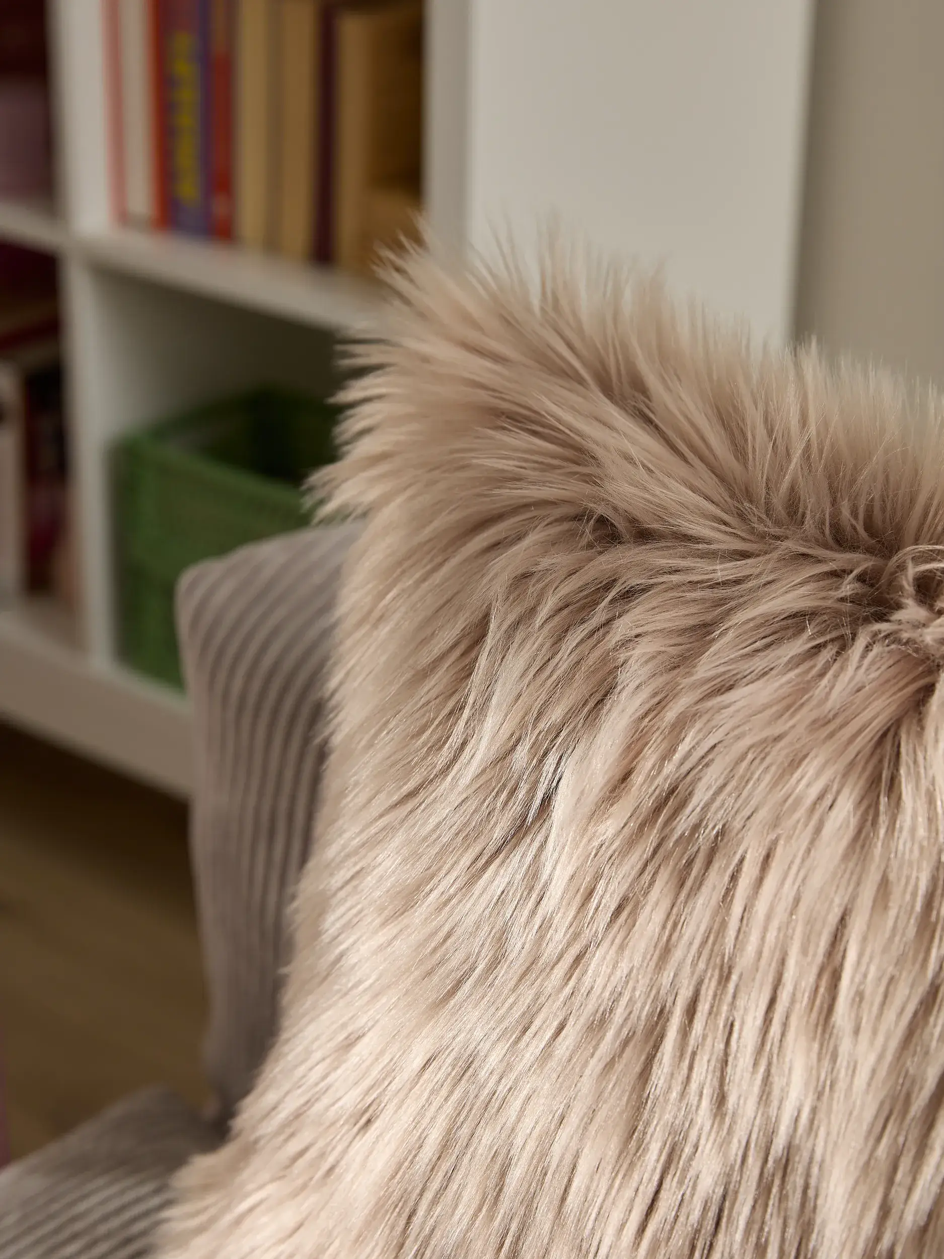 Kissen Nanuk Beige i Einfarbig-design laget av 70 % polyakryl, 30 % polyester fra benuta Pop