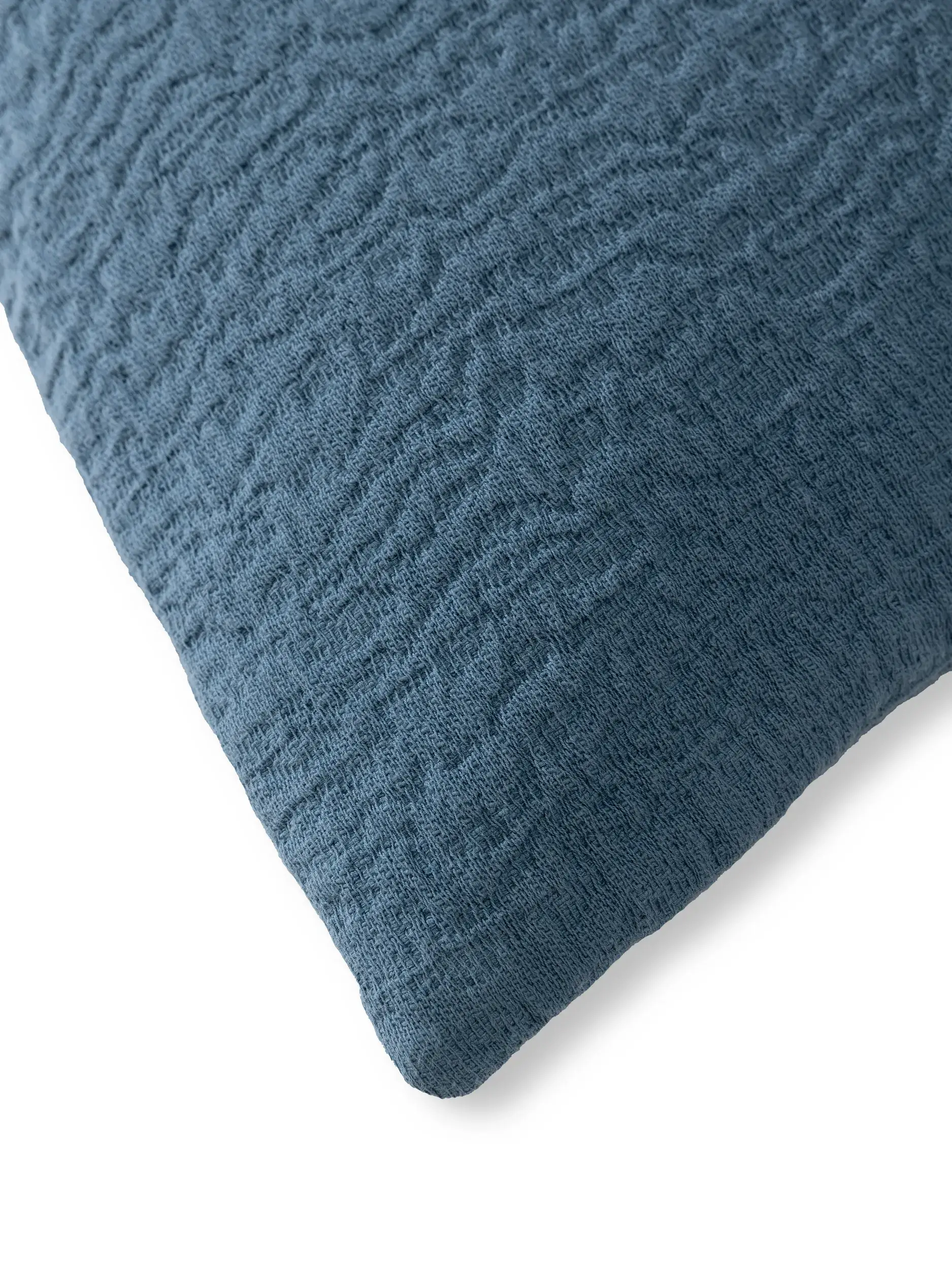 Kissenbezug Carmo Blau in Einfarbig design made of 100% Cotton by benuta