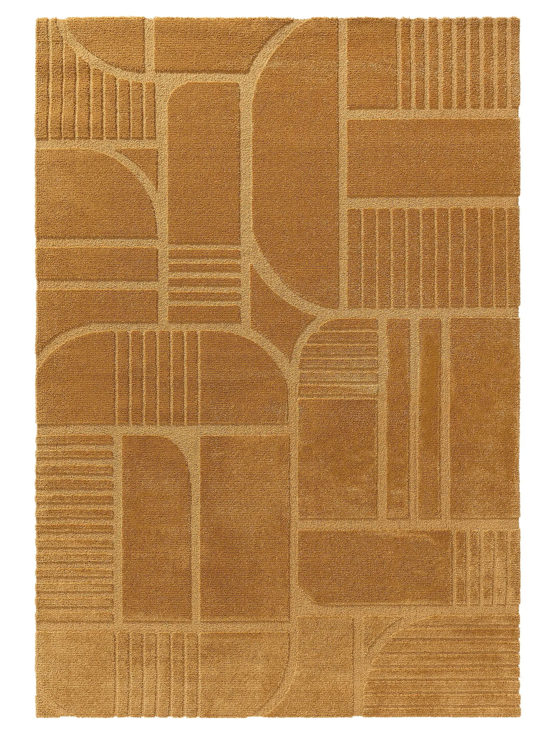 Rug Eve made of 60% Polypropylen, 40% Polyester in Yellow by benuta Nest