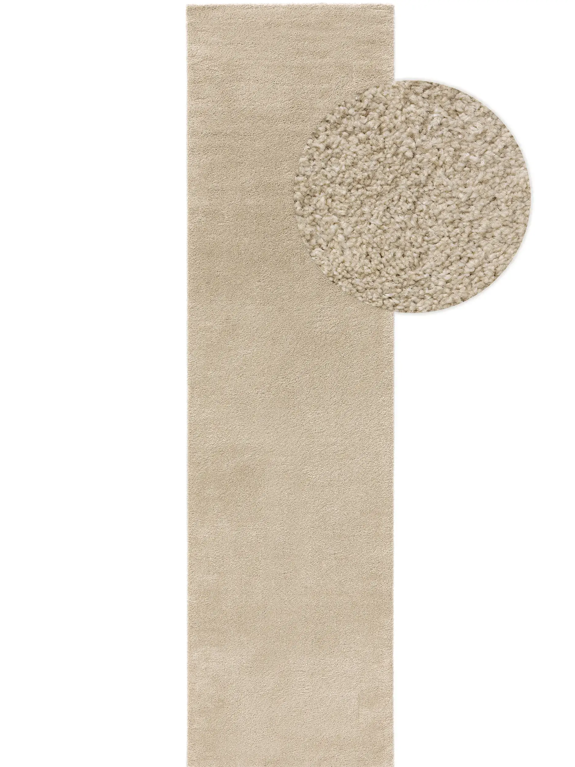 Matto 100% Polypropylena värissä Beige 100% Polypropylen korkealla nukalla merkiltä benuta Nest