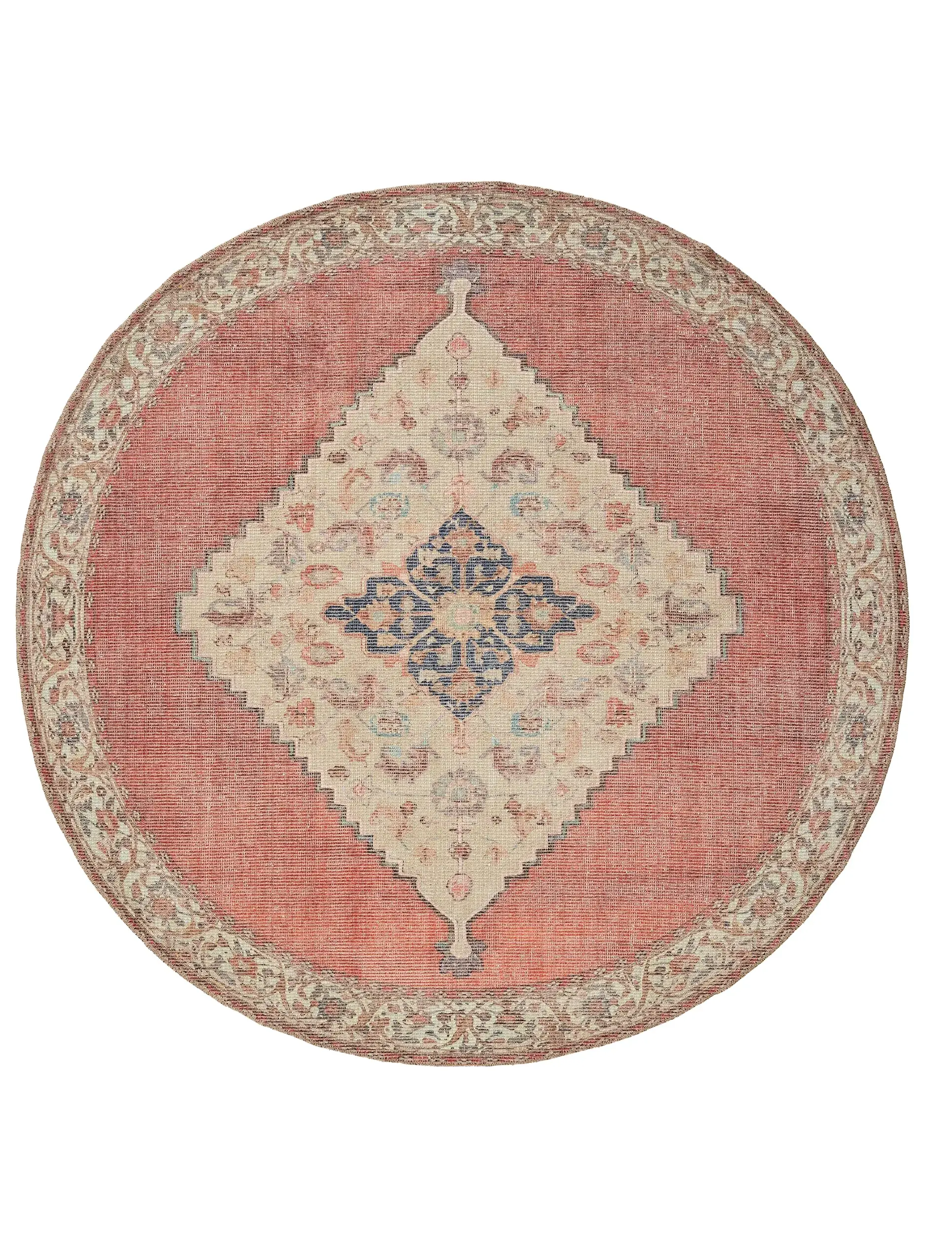 Rug made of 50% Polyester, 50% Polycotton in Multicolour with a 50% Polyester, 50% Polycotton high pile by benuta Nest