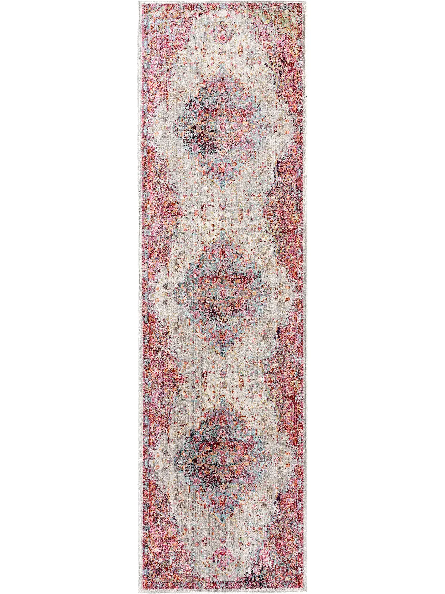 Teppich aus 100% Polyester in Multicolor mit 100% Polyester hohem Flor von benuta