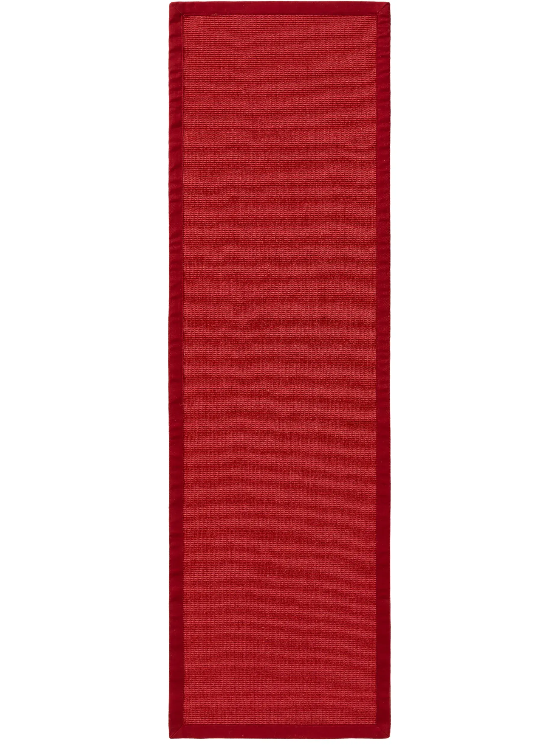 Teppich aus 100% Sisal in Rot mit 100% Sisal hohem Flor von benuta Nest