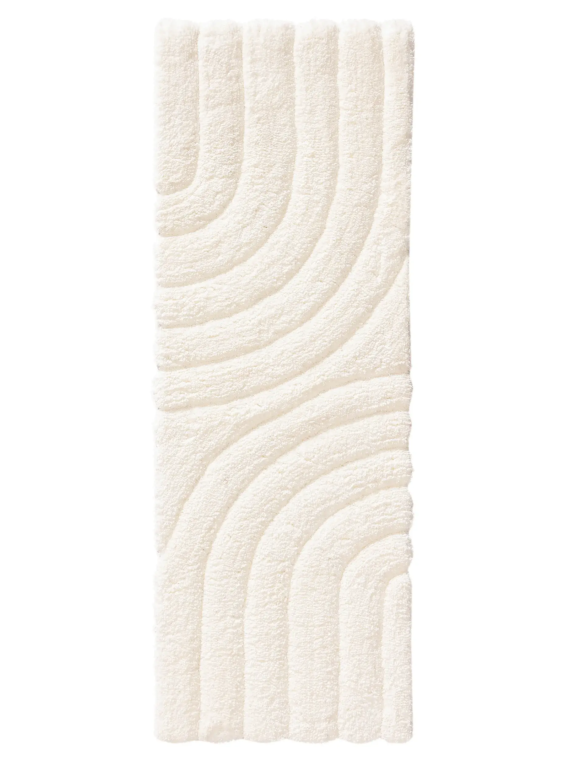 Rug made of 100% Polyester in Beige with a 100% Polyester high pile by benuta Nest