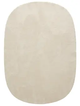 Shaggy koberec Yumi Slonová kost/Zelená