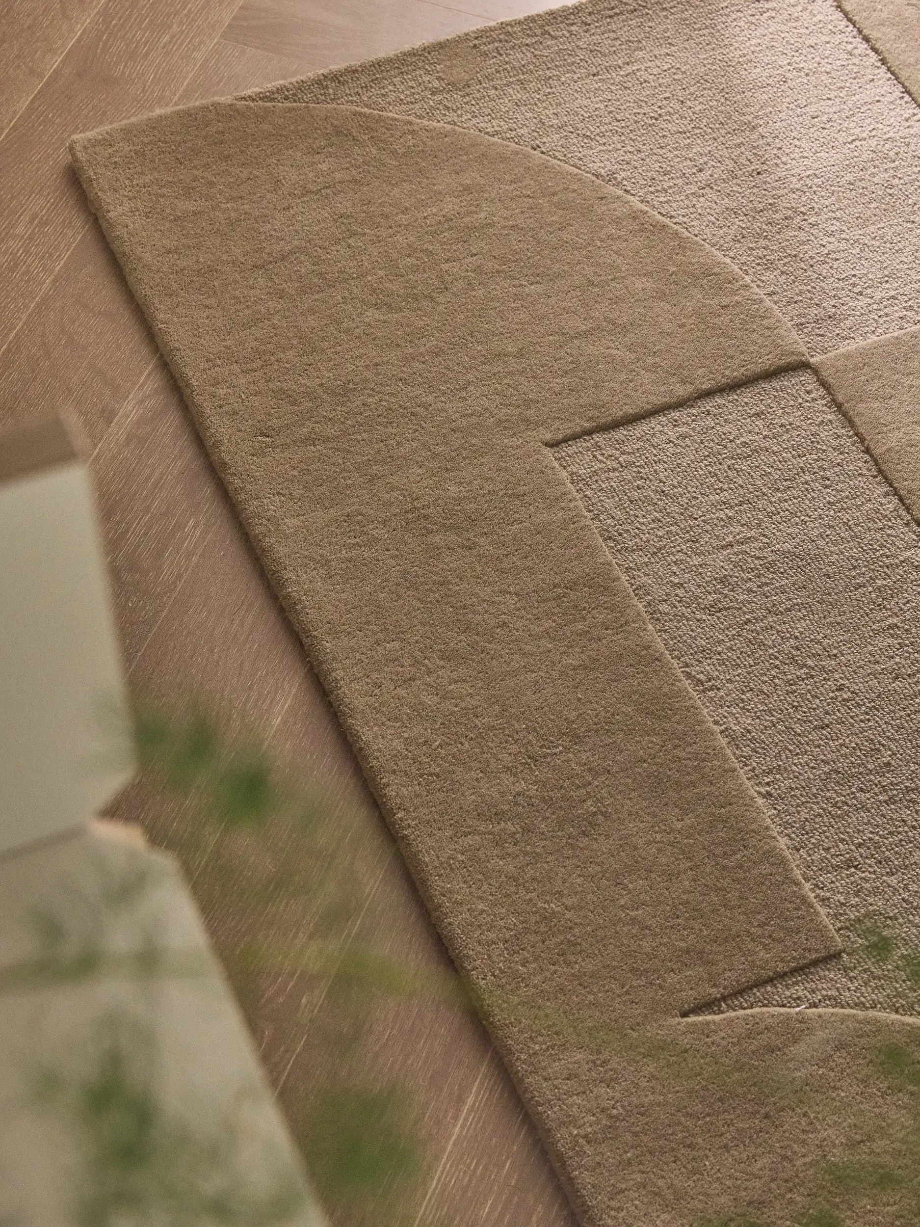Teppich Logan aus 100% Wolle in Beige von benuta Pure