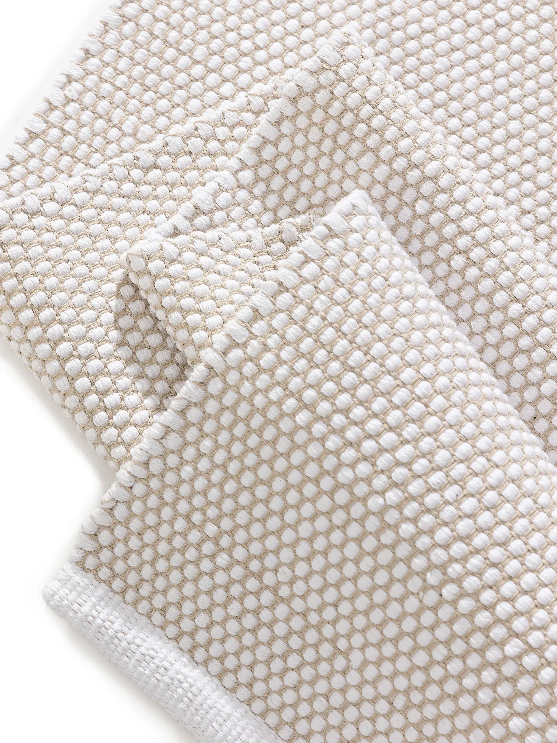 Teppich Ron aus 100% Cotton in Beige von benuta Basic