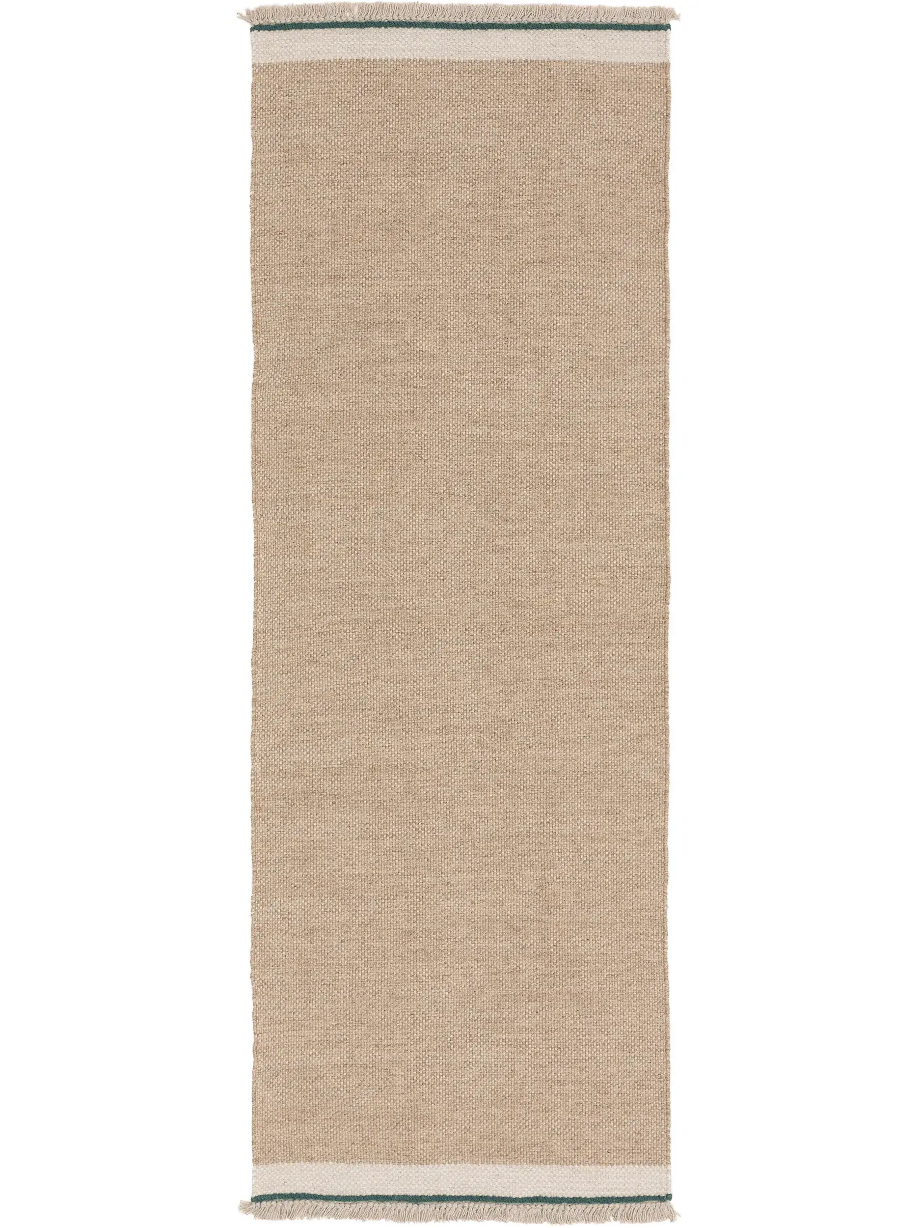 Teppich aus 60% Wolle, 40% Baumwolle in Beige mit 60% Wolle, 40% Baumwolle hohem Flor von benuta Pop