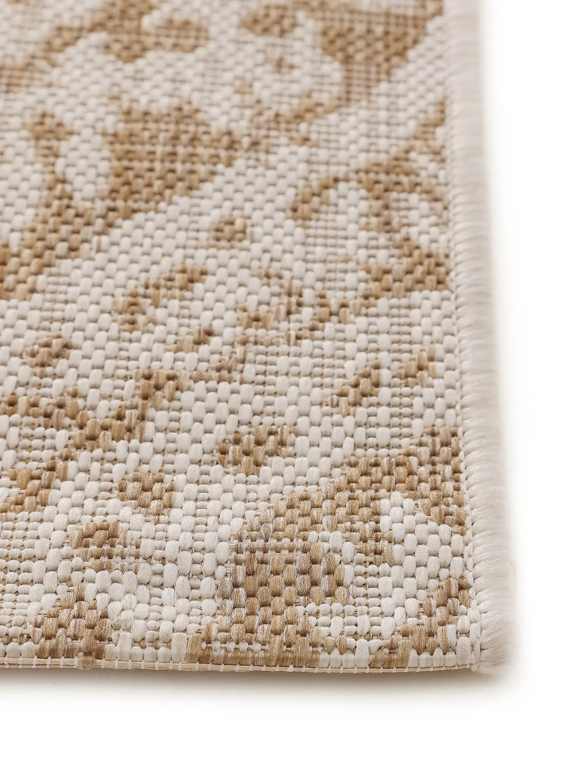 Teppich aus 100% Polypropylen in Beige mit 100% Polypropylen hohem Flor von benuta Nest