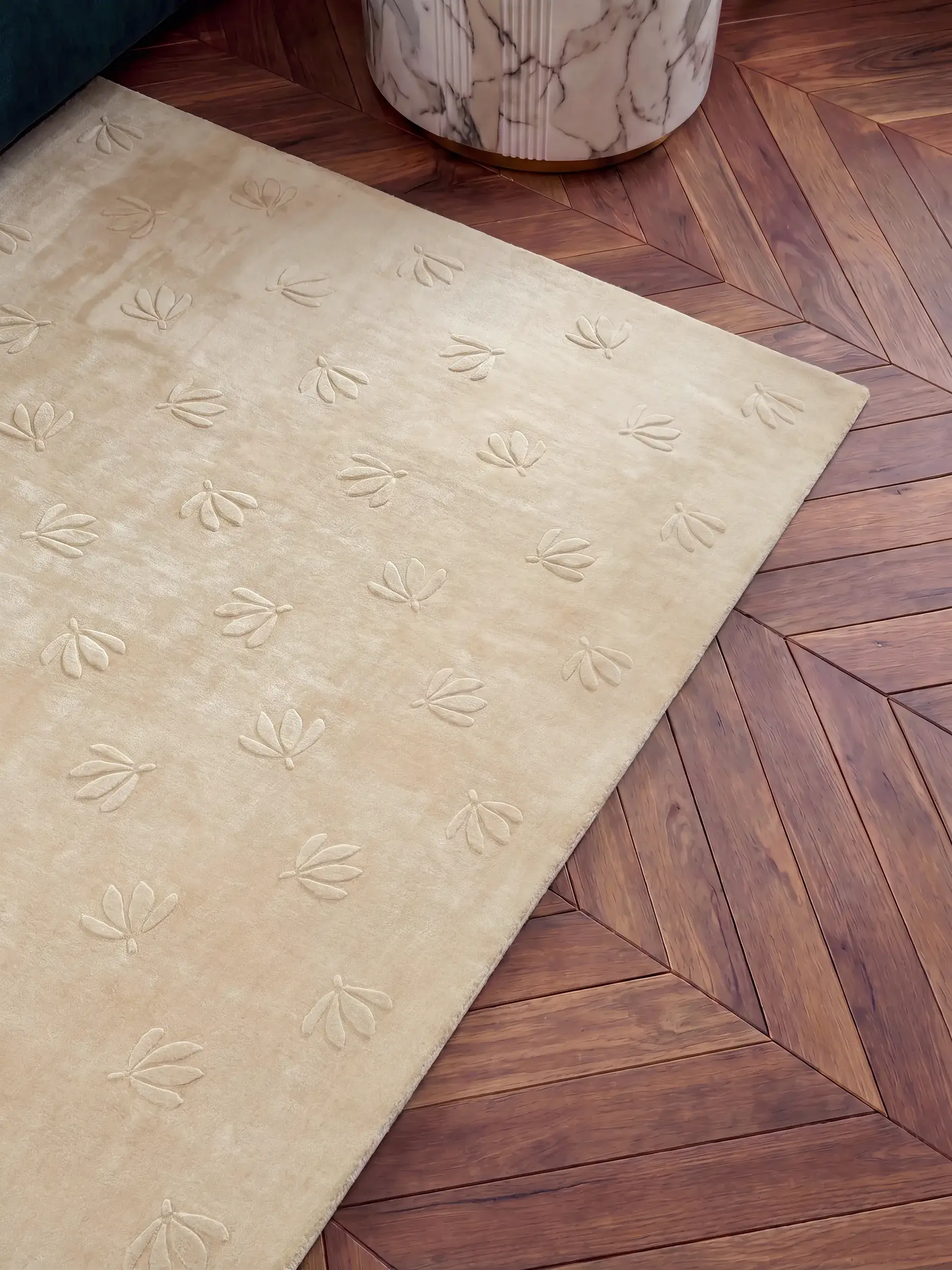 Rug Esmé made of 50% Cotton, 50% Viskose in  by benuta Finest
