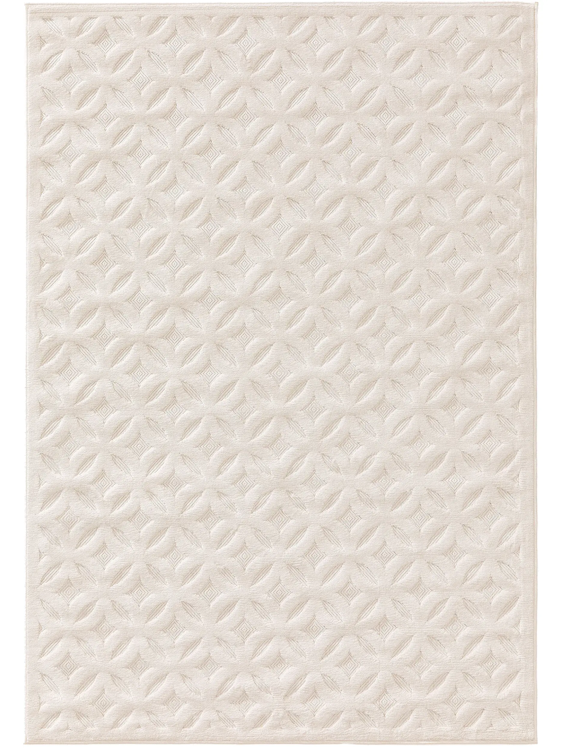 Teppich aus 100% Polypropylen in Beige mit 100% Polypropylen hohem Flor von benuta Nest