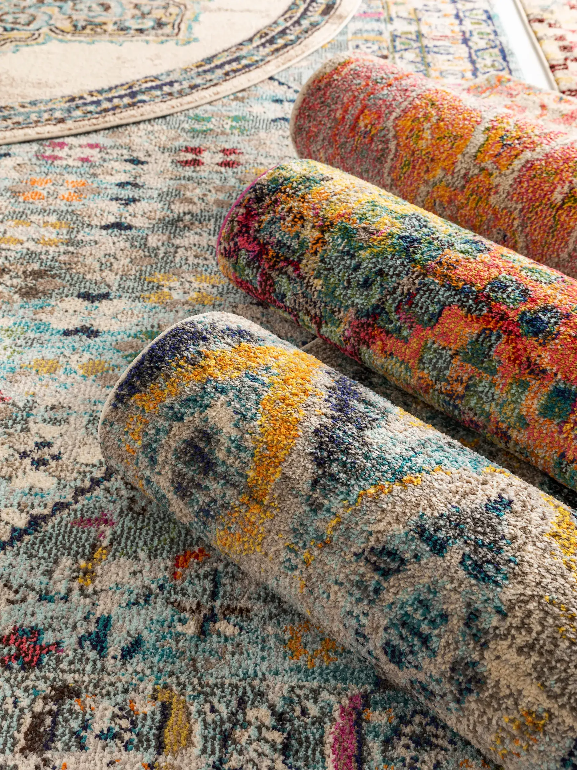 Teppich aus 100% Polypropylen in Multicolor mit 100% Polypropylen hohem Flor von benuta Nest