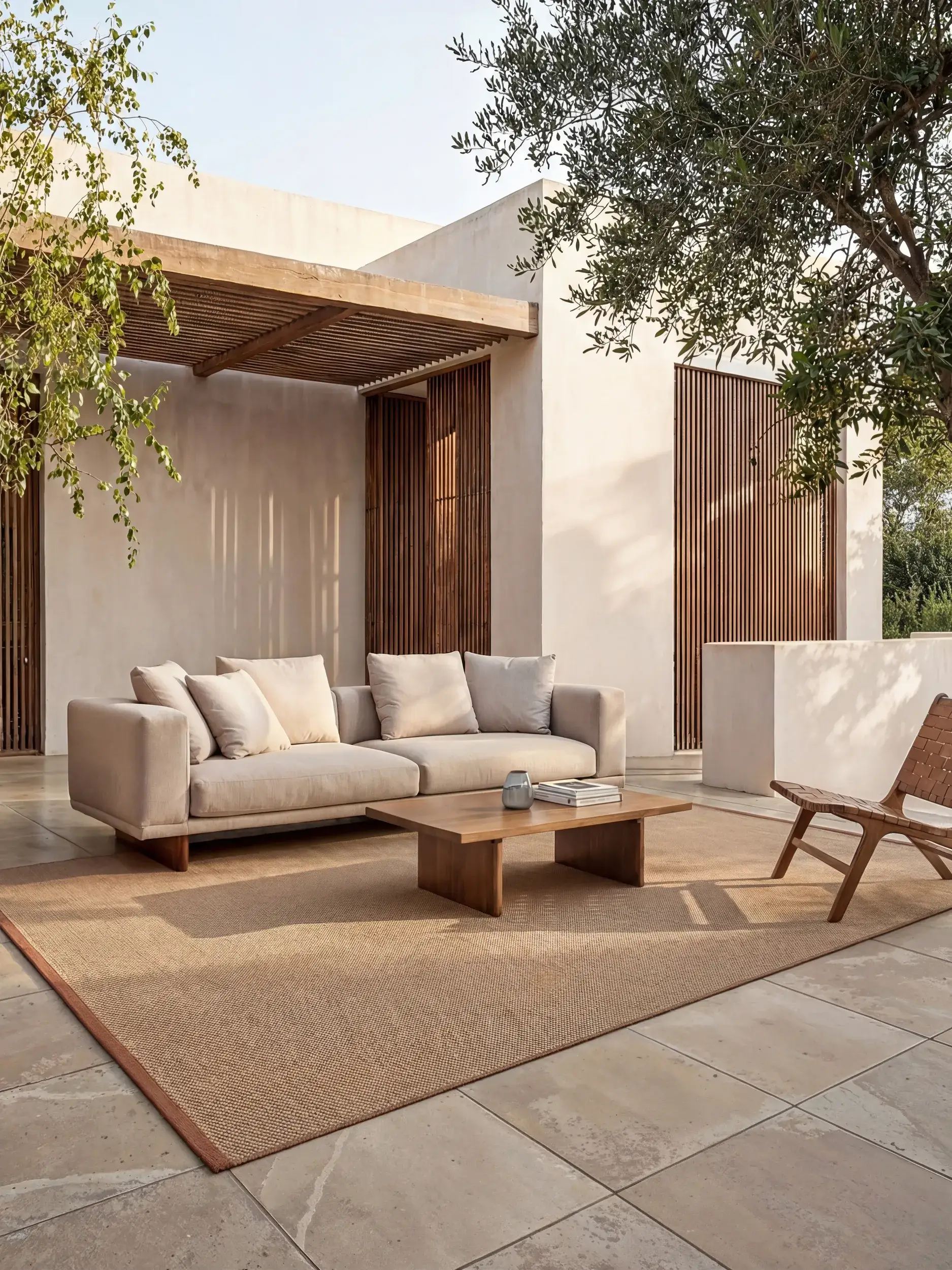 Teppich Arvea aus 100% Polyester (recyceltes PET) in  von benuta Pure