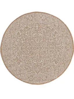 In- & Outdoor-Teppich rund Cleo Cream/Beige