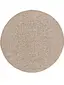 Alfombra de exterior & interior redonda Cleo Crema/Beige