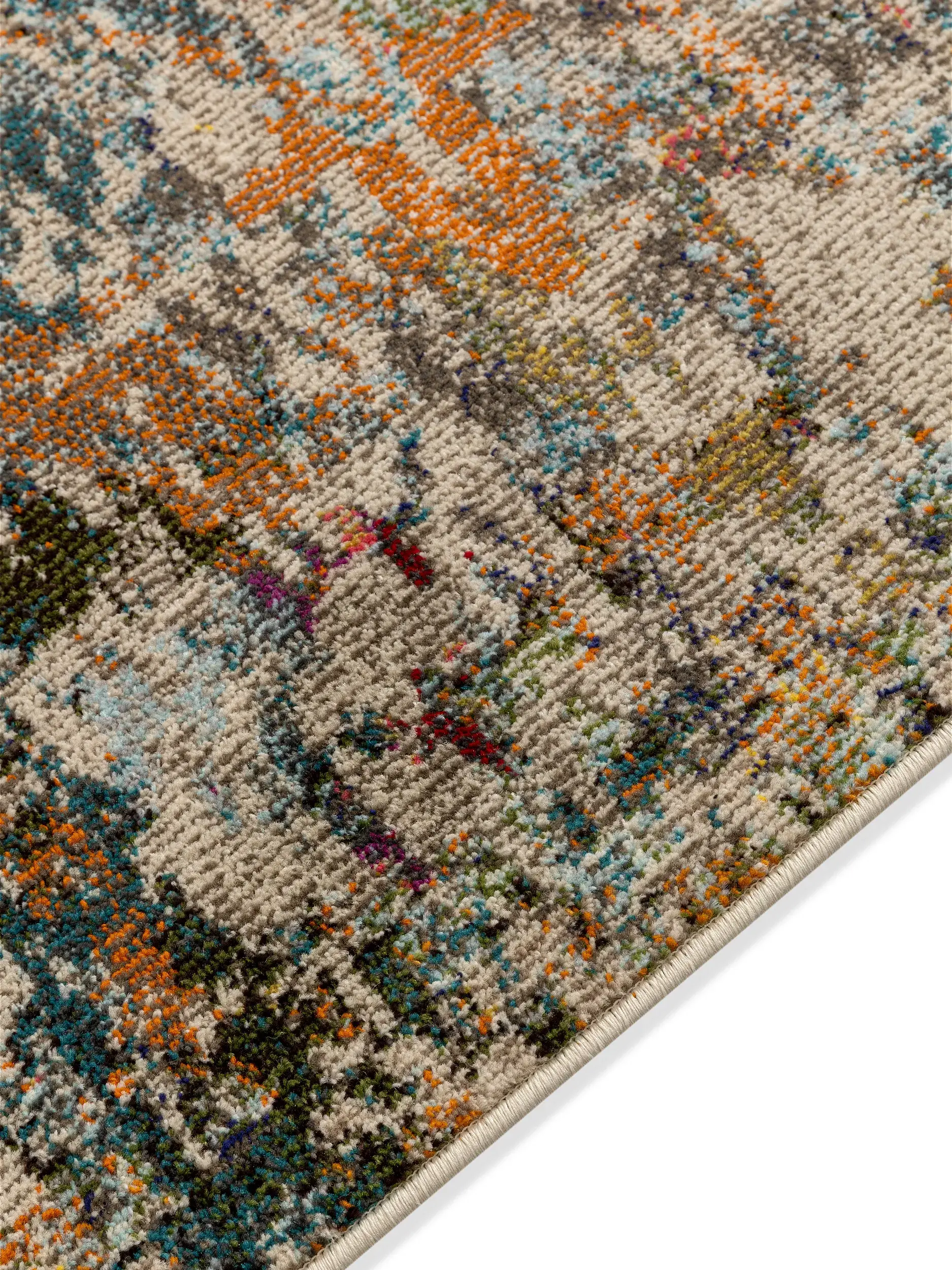 Teppich aus 100% Polypropylen in Multicolor mit 100% Polypropylen hohem Flor von benuta Nest