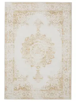 Tappeto lavabile George Crema/Giallo