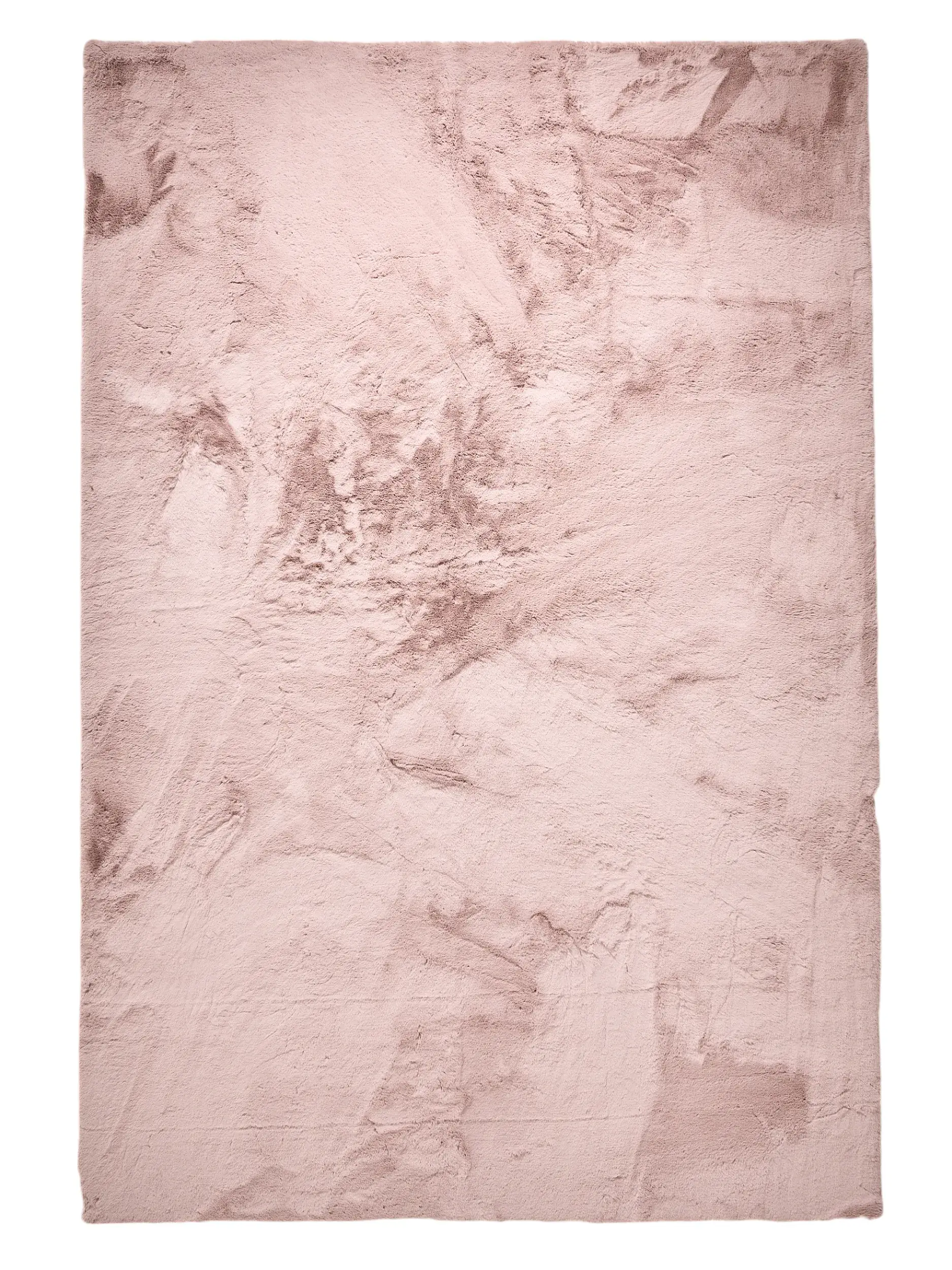 Teppich aus 100% Polyester in Rosa mit 100% Polyester hohem Flor von benuta Nest