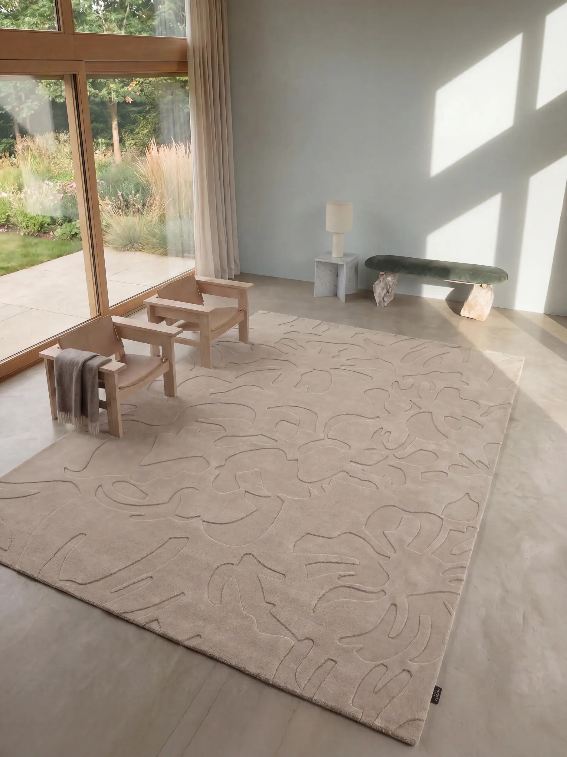 Tapis Fiore en 100% Laine (50% de Nouvelle-Zélande) en  de benuta Finest