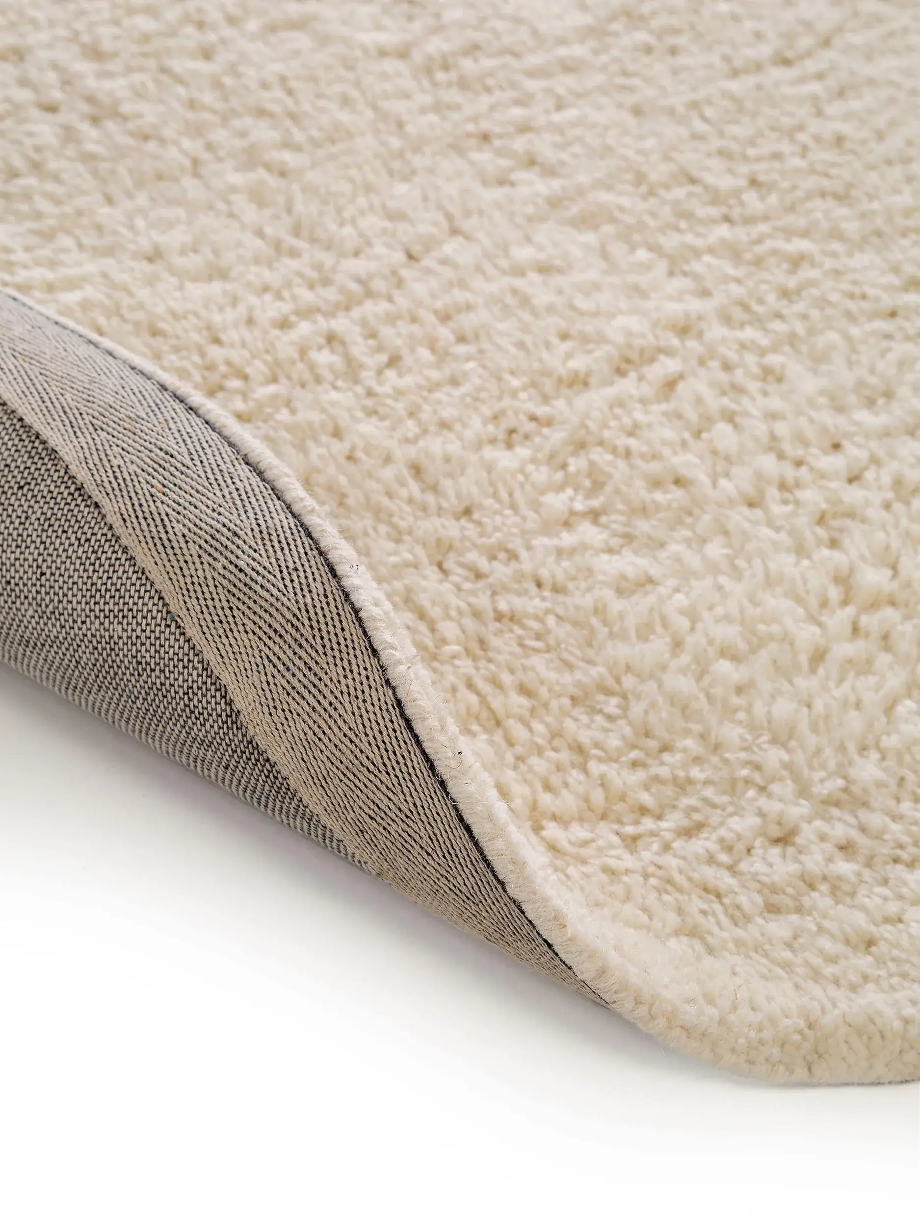 Tapete de 100% Wolle em Weiß com pelo de 100% Wolle de altura da benuta Pure
