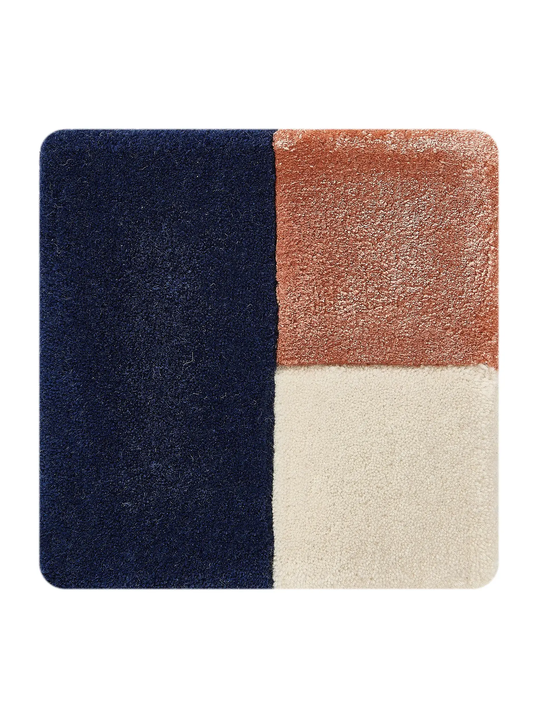 Tappeto Cubes di 70% Lana, 30% Lyocell (Tencel™) in Multicolor di benuta Finest