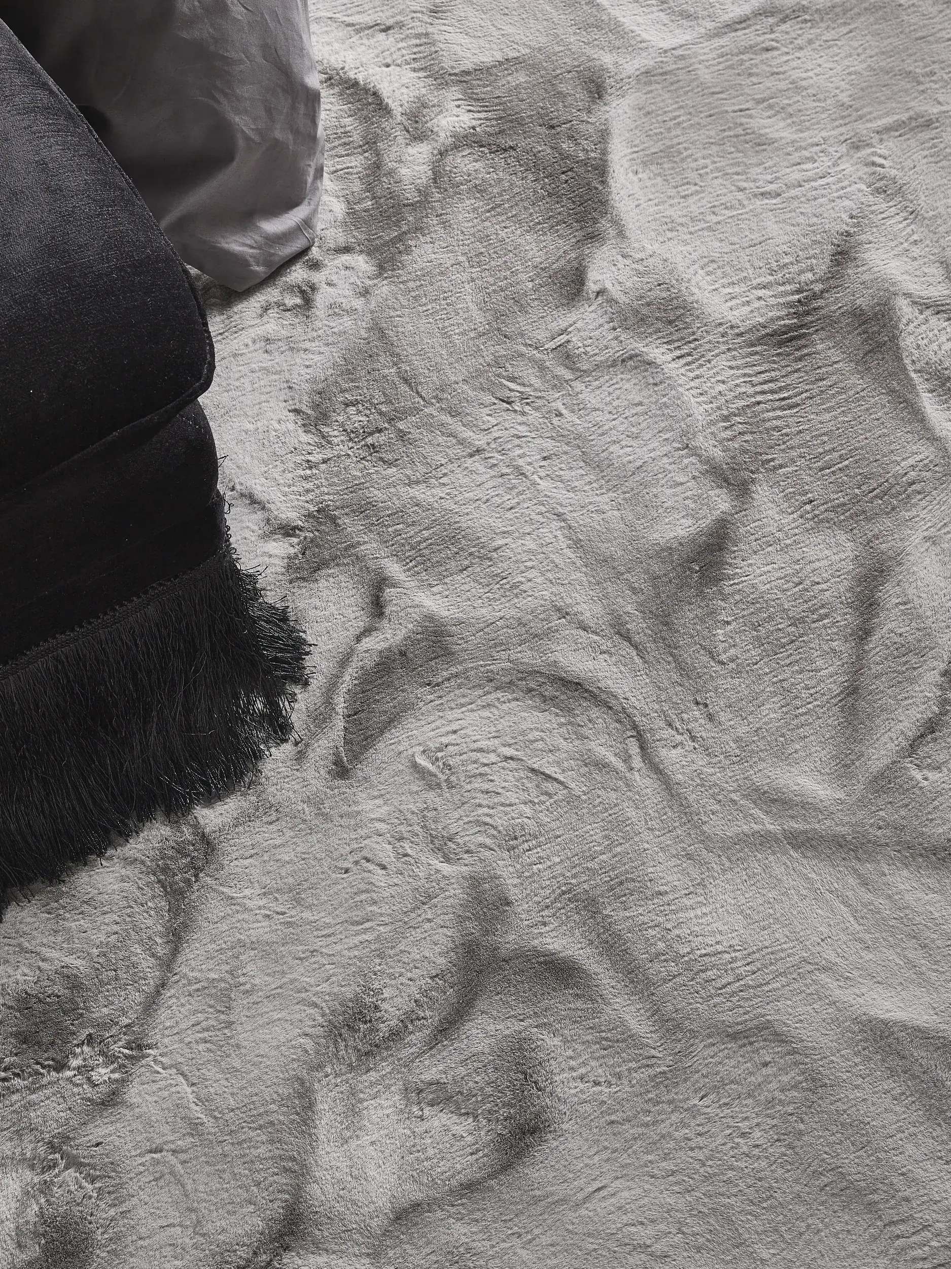 Tappeto Fine di 100% Poliestere in Grigio di benuta Finest