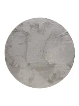 Kunstfell-Teppich Furry Hellgrau