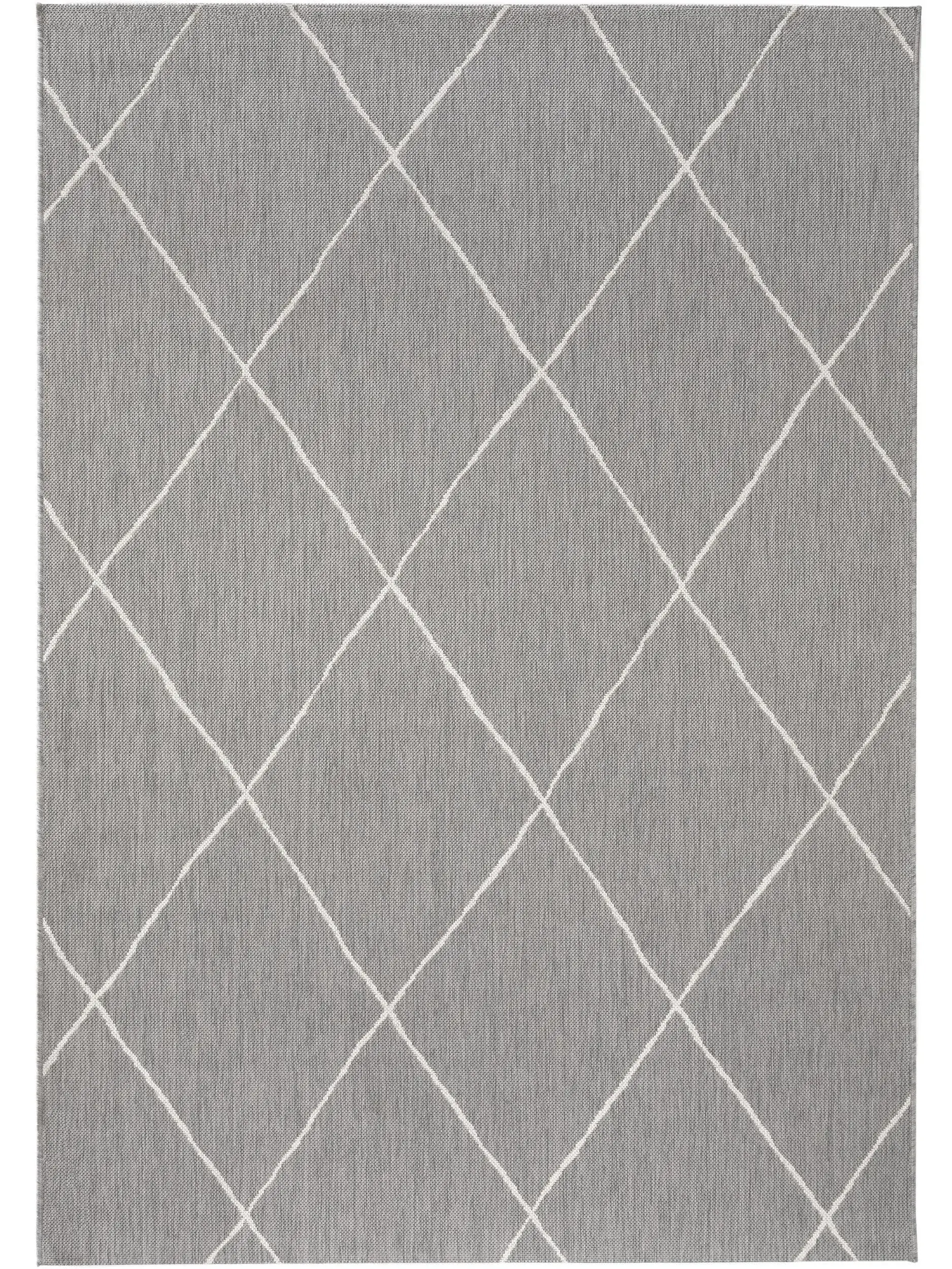 Rug made of 100% Polypropylen in Grau with a 100% Polypropylen high pile by benuta Nest