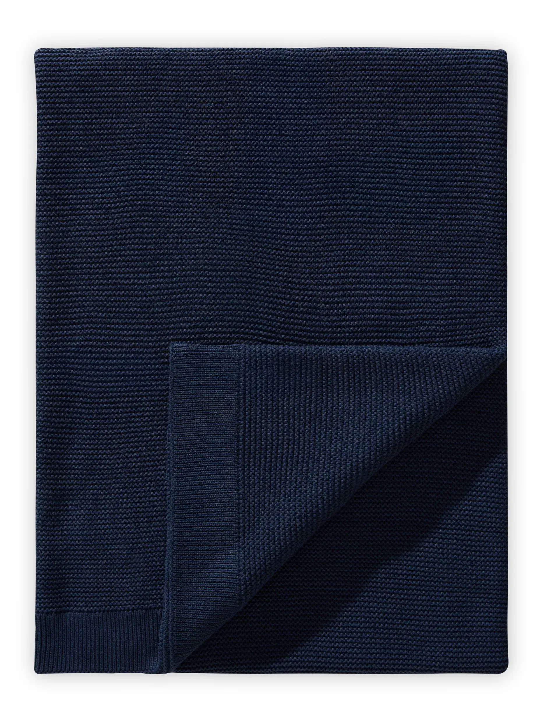 Katoenen deken Helma Blauw van benuta Pure