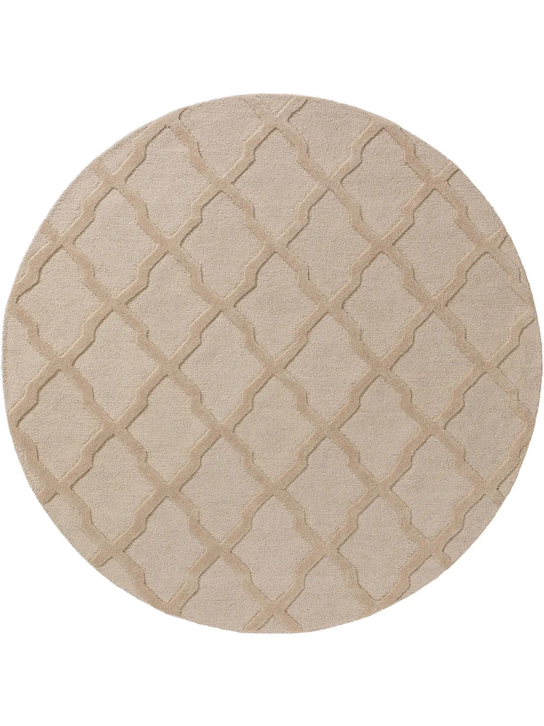 Teppich Windsor aus 100% Wolle in Beige von benuta Pure