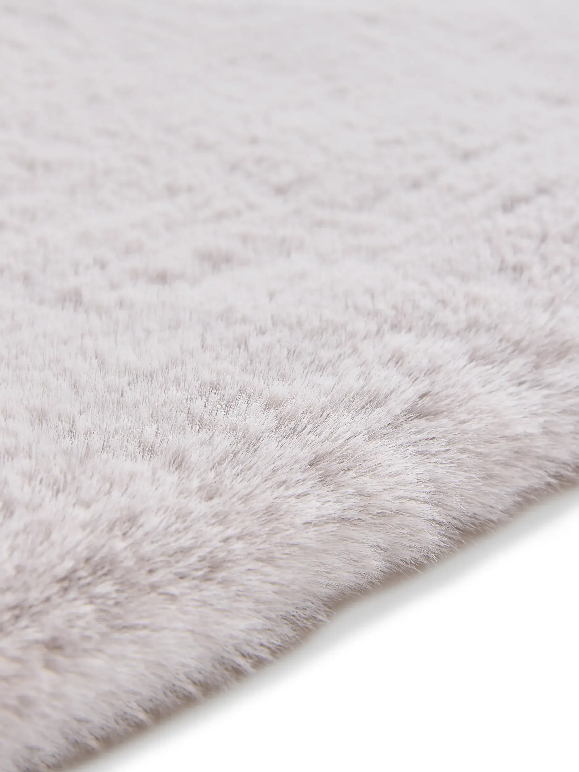 Teppich aus 100% Polyester in Grau mit 100% Polyester hohem Flor von benuta Nest