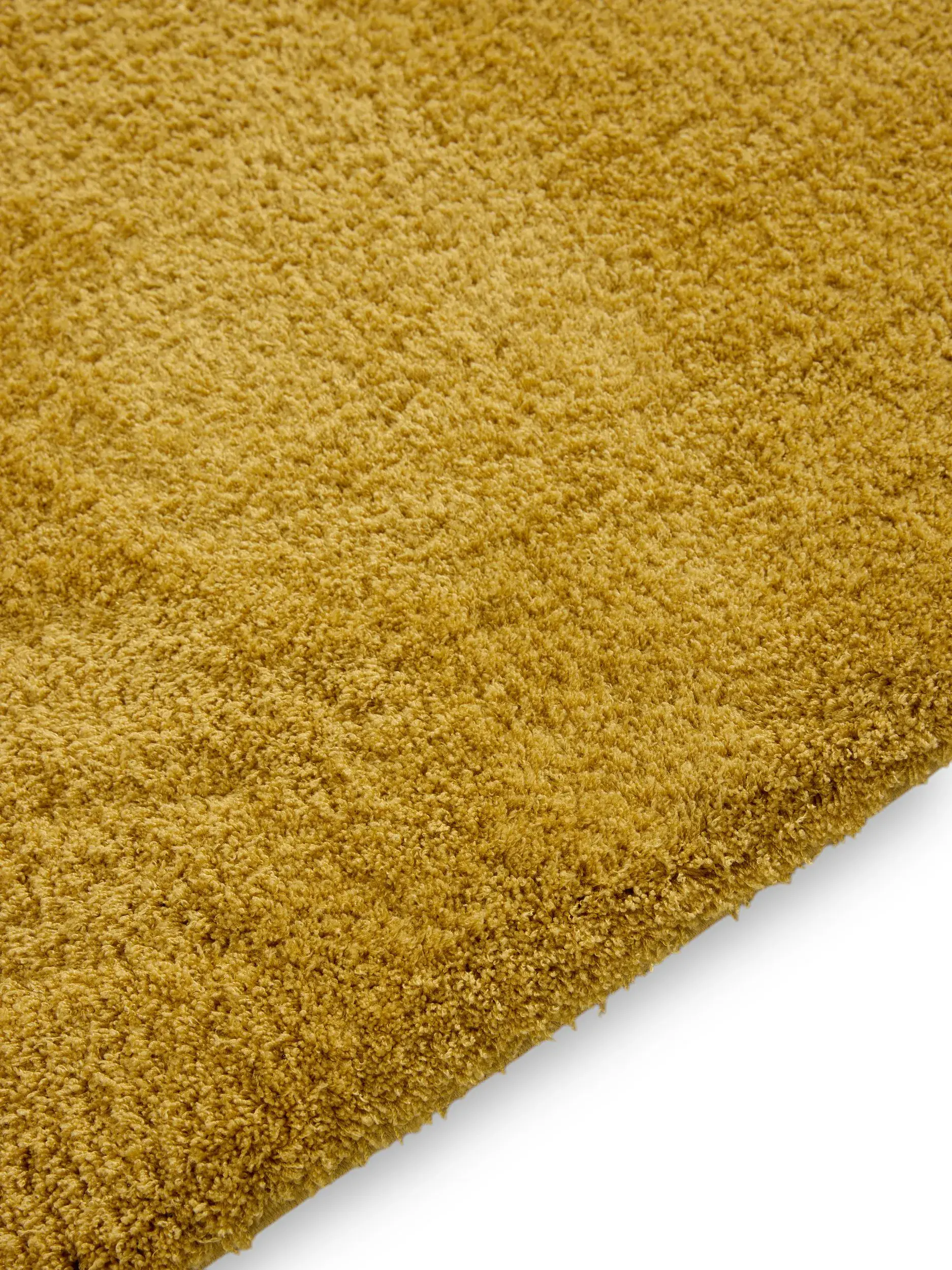 Teppich aus 100% Polyester in Gelb mit 100% Polyester hohem Flor von benuta Nest