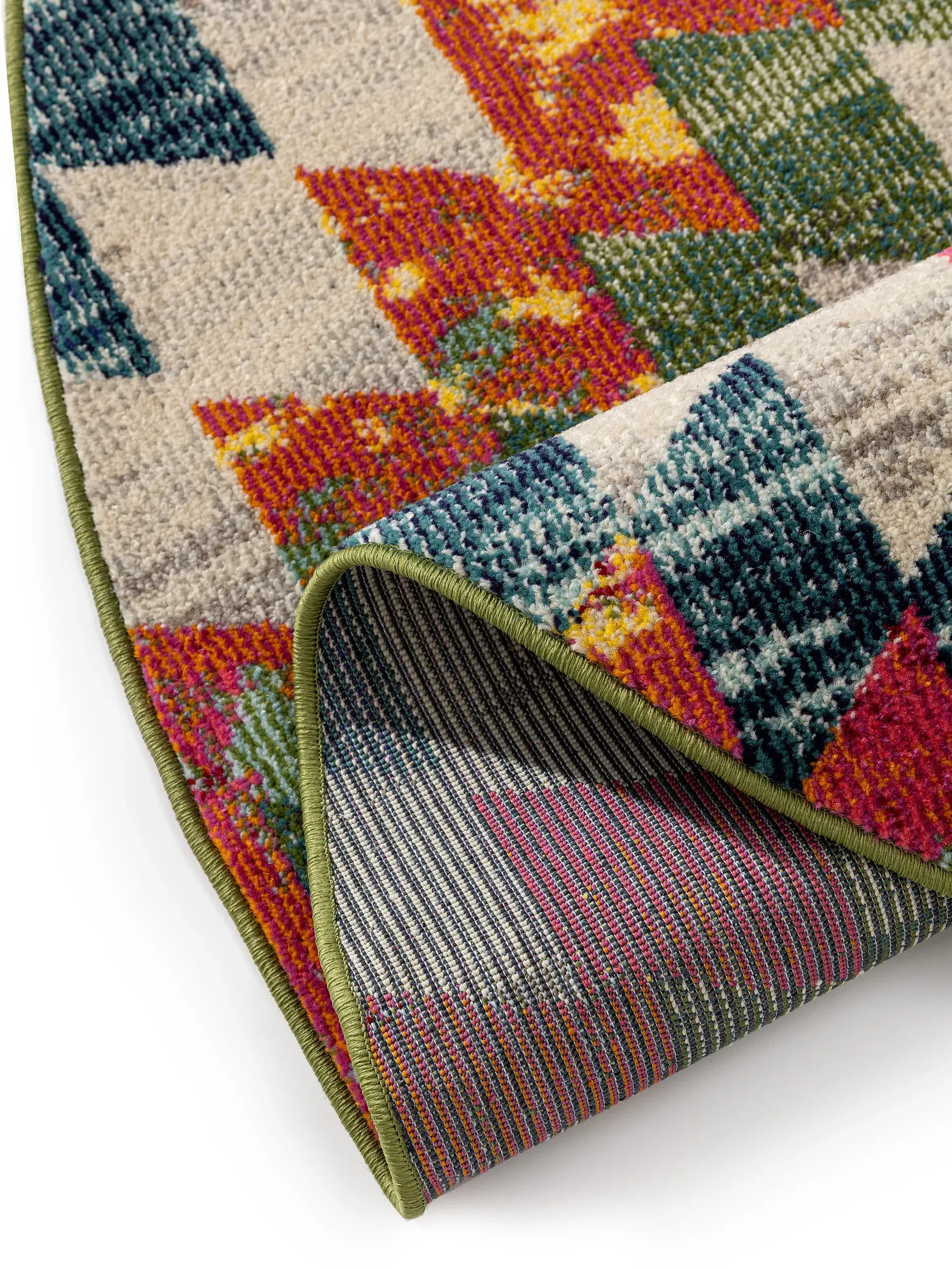 Rug made of 100% Polypropylen in Multicolour with a 100% Polypropylen high pile by benuta Nest