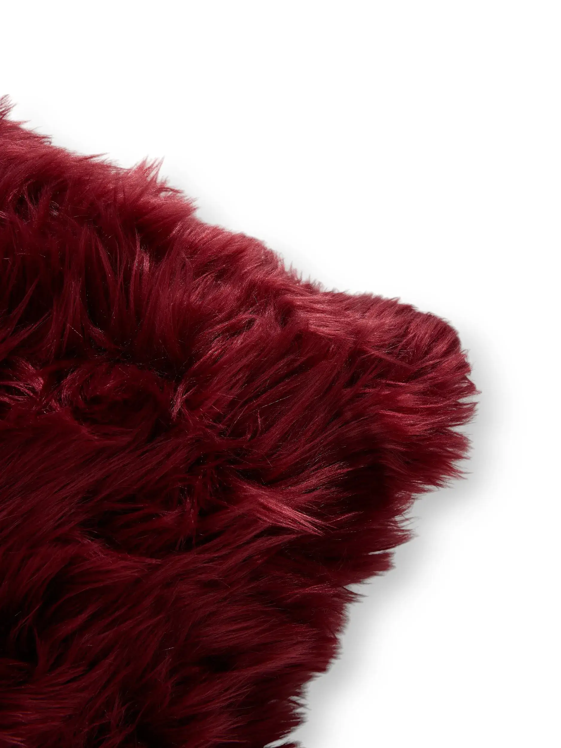 Kissen Nanuk Bordeaux im Design Einfarbig aus 70% Polyacryl, 30% Polyester von benuta Pop