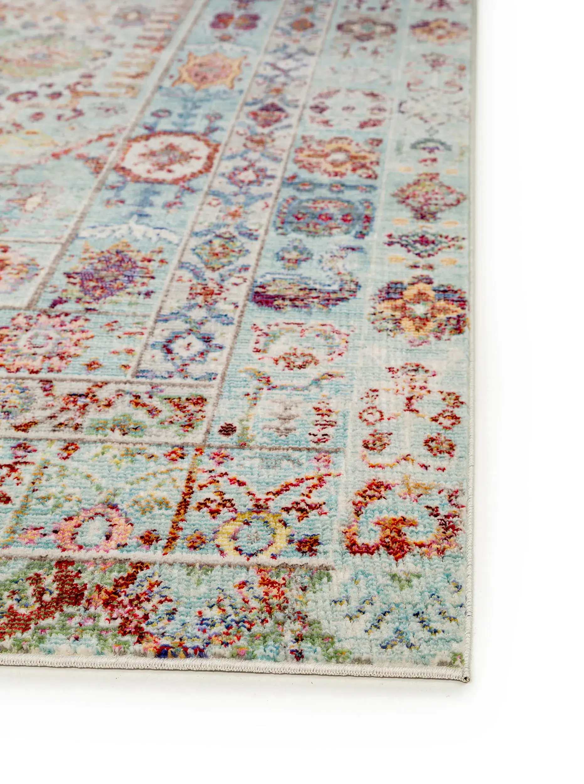 Teppich aus 100% Polyester in Multicolor mit 100% Polyester hohem Flor von benuta Nest