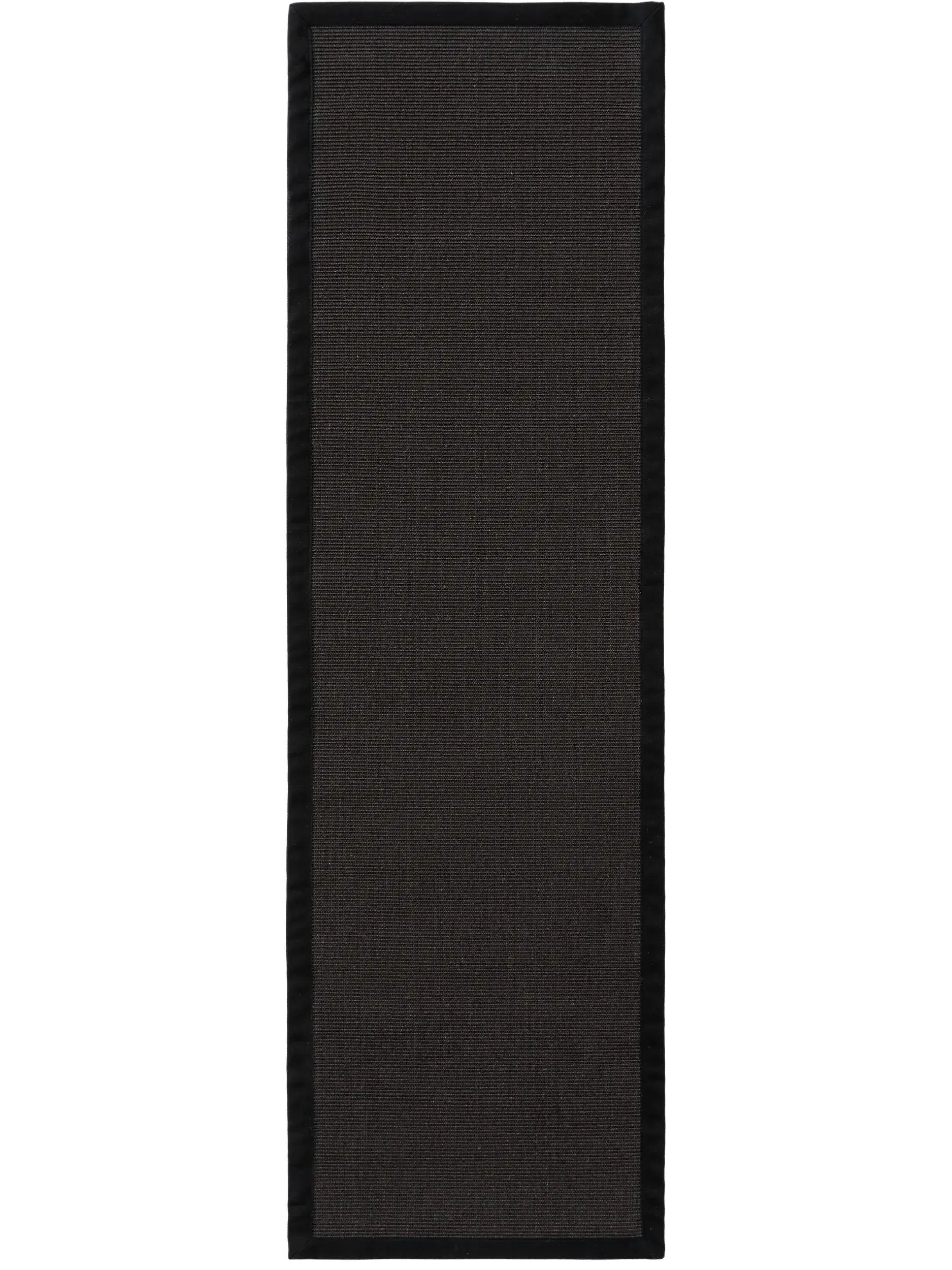 Teppich aus 100% Sisal in Schwarz mit 100% Sisal hohem Flor von benuta Nest