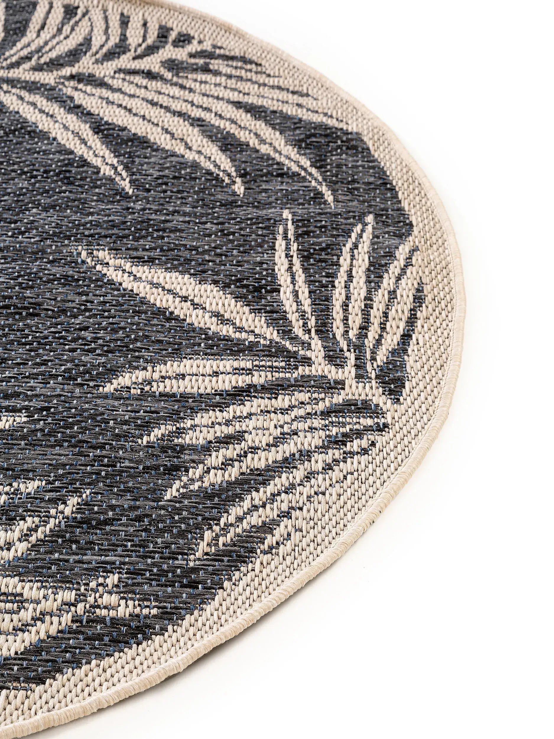 Teppich aus 100% Polypropylen in Blau mit 100% Polypropylen hohem Flor von benuta Nest