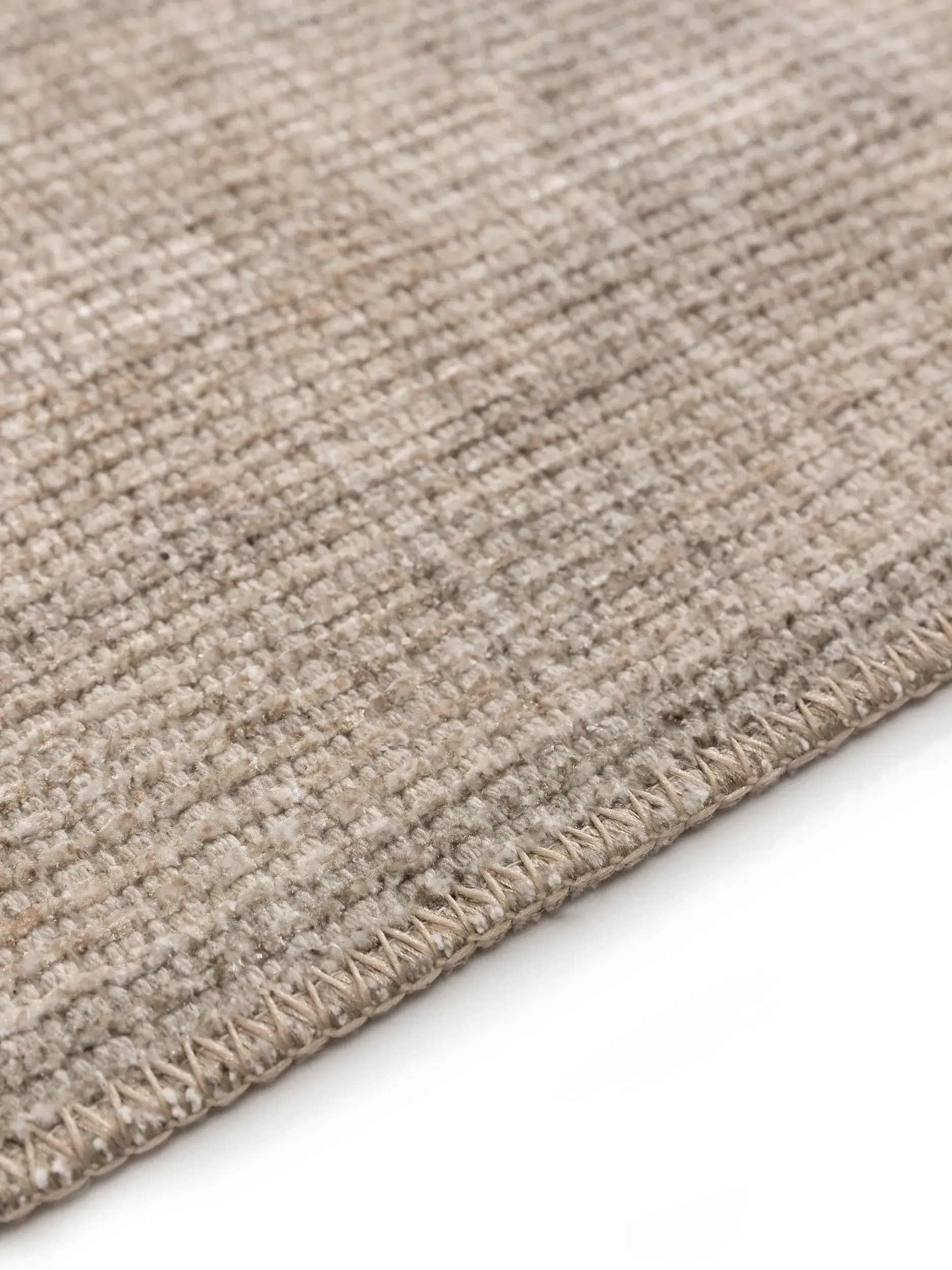 Teppich aus 50% Polyester, 50% Polycotton in Beige mit 50% Polyester, 50% Polycotton hohem Flor von benuta Nest